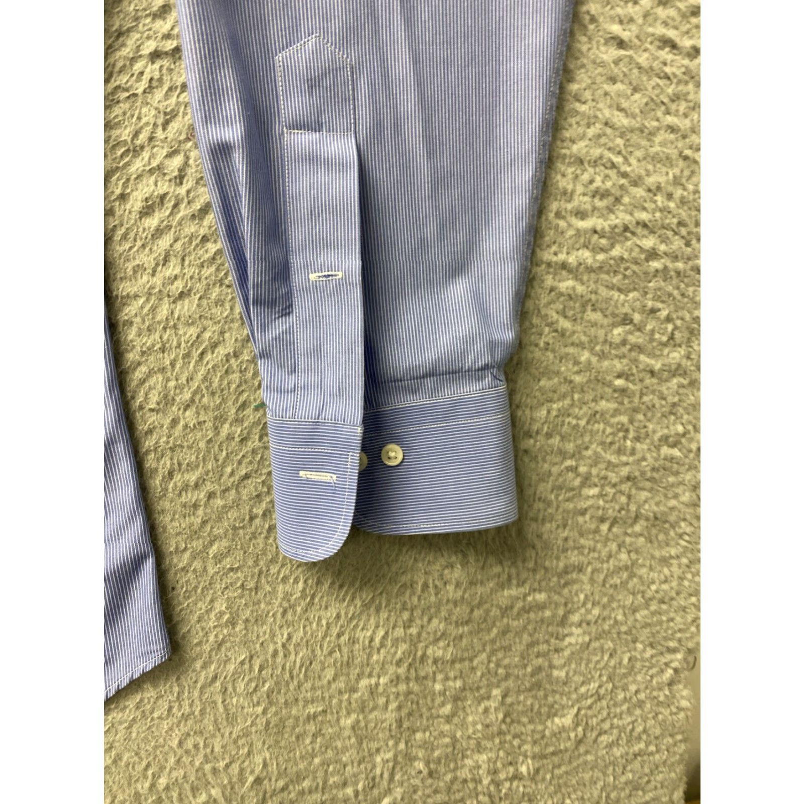 Ralph Lauren Ralph Lauren Button-Up Shirt Mens Long Sleeve Blue Pinstripe 106-49 Size L Adult Regular 100% Cotton Size US L / EU 52-54 / 3 - 5 Thumbnail