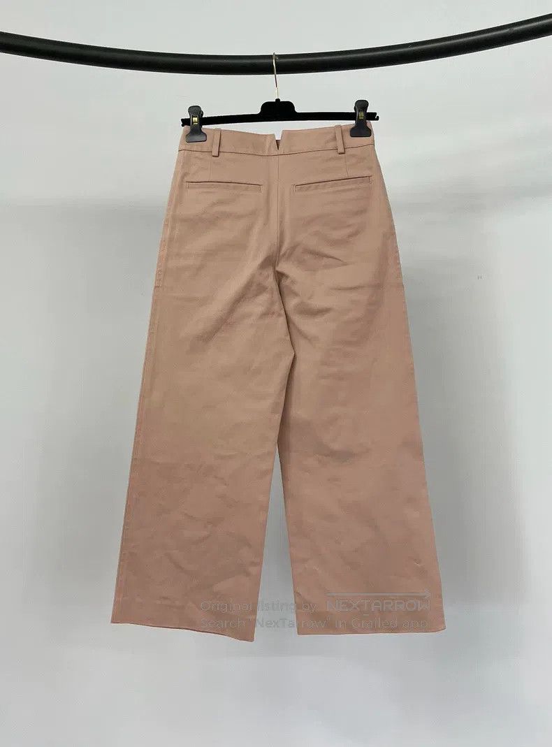 Hermes Hermes Nude pink cropped pants Size 42" / US 20 - 2 Thumbnail