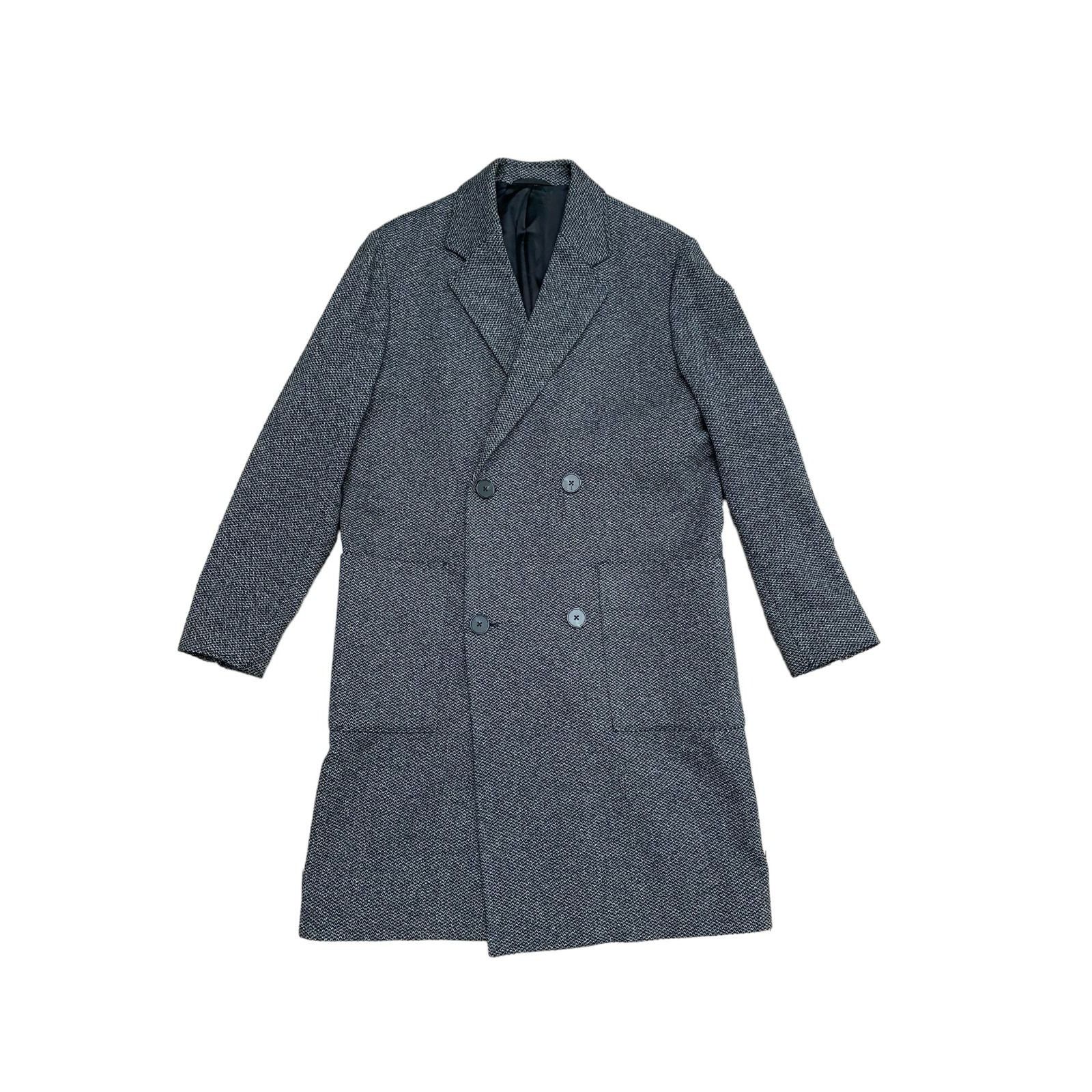 The Kooples Grey Wool Double Breasted Coat Size US S / EU 44-46 / 1 - 1 Thumbnail