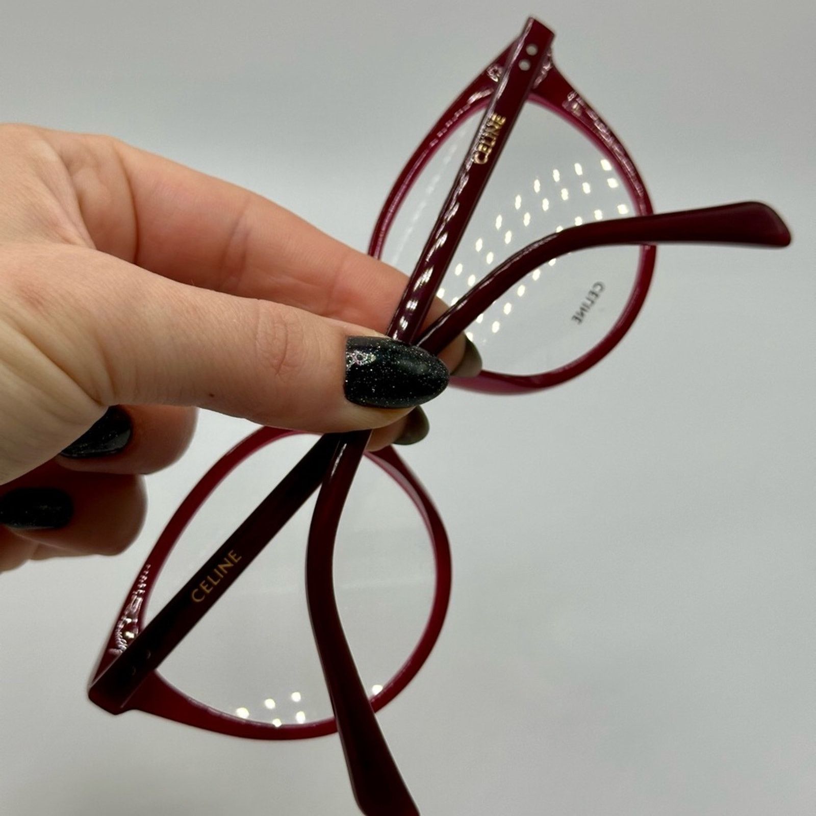 Celine NEW Celine Women's Glasses CL50068I 52069 Burgundy Size ONE SIZE - 8 Thumbnail