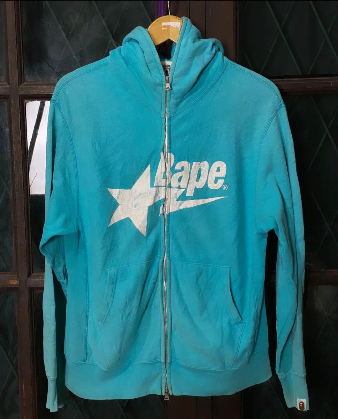 image of Bape Sta Full Zip Hoodie 2006 in Blue, Men's (Size Small)