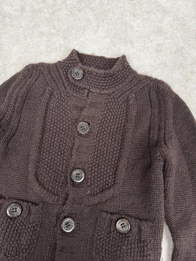 Dsquared2 AW2007 Dsquared2 Brown Wool Buttoned Cardigan Sweater Size S / US 4 / IT 40 - 5 Thumbnail