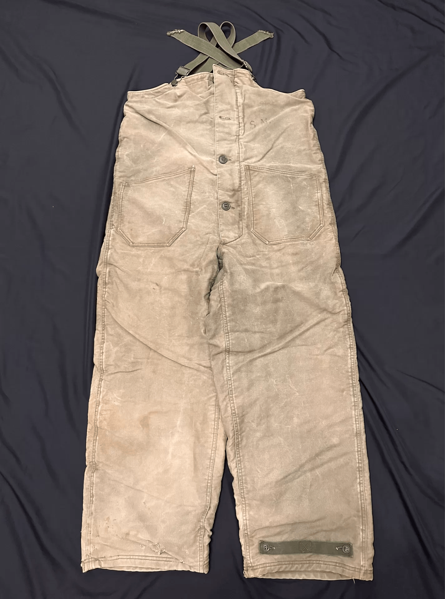 Other Vintage USN N1 Deck Pants Bedford Cord Wool Lined Small Size US 30 / EU 46 - 1 Thumbnail