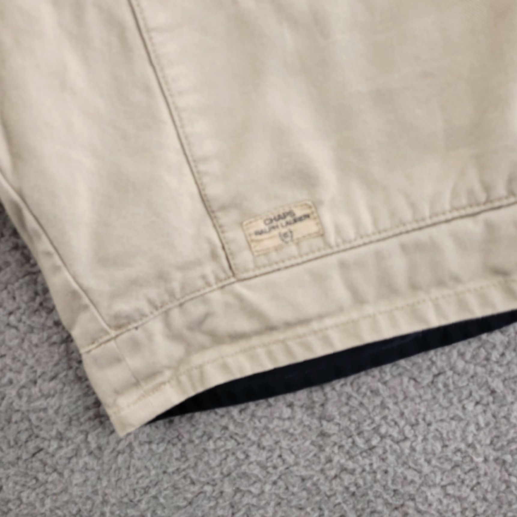 Chaps VINTAGE Chaps Cargo Shorts Mens Large Beige Canvas Baggy Workwear Size US 33 - 2 Thumbnail