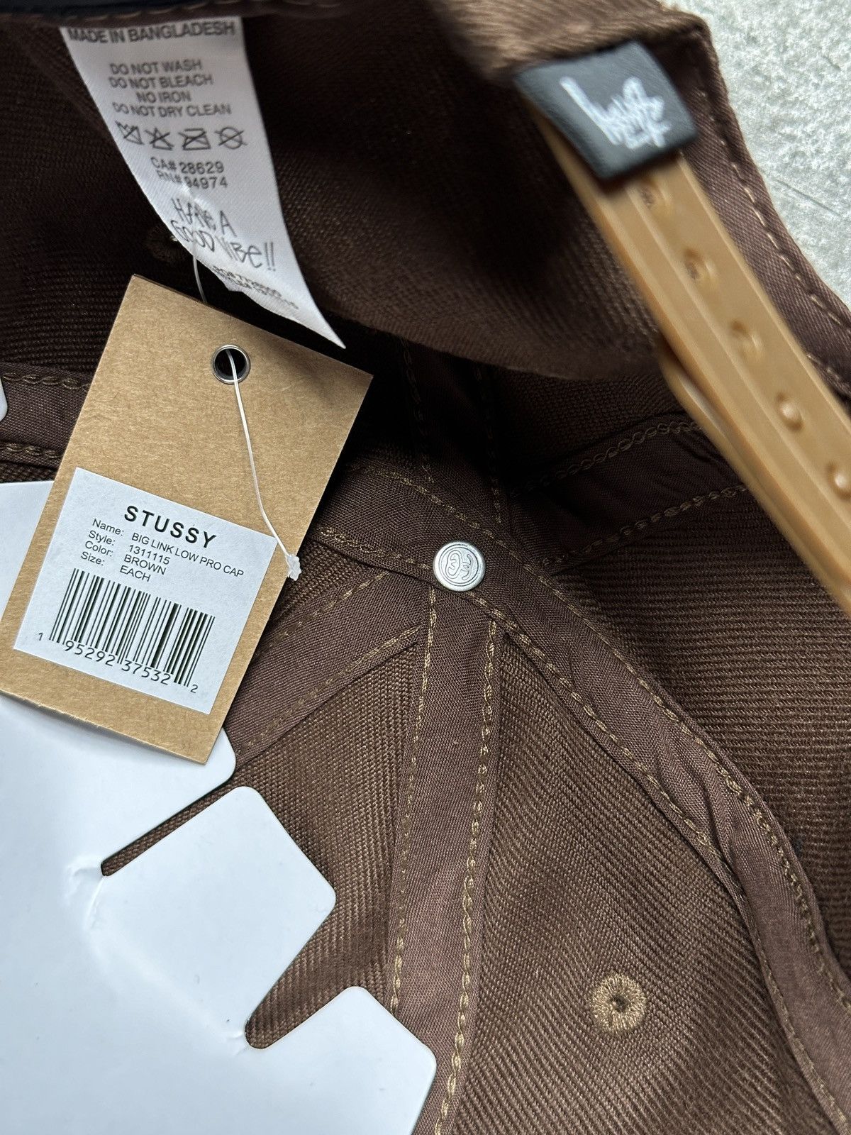 STUSSY BIG LINK LOW PRO CAP