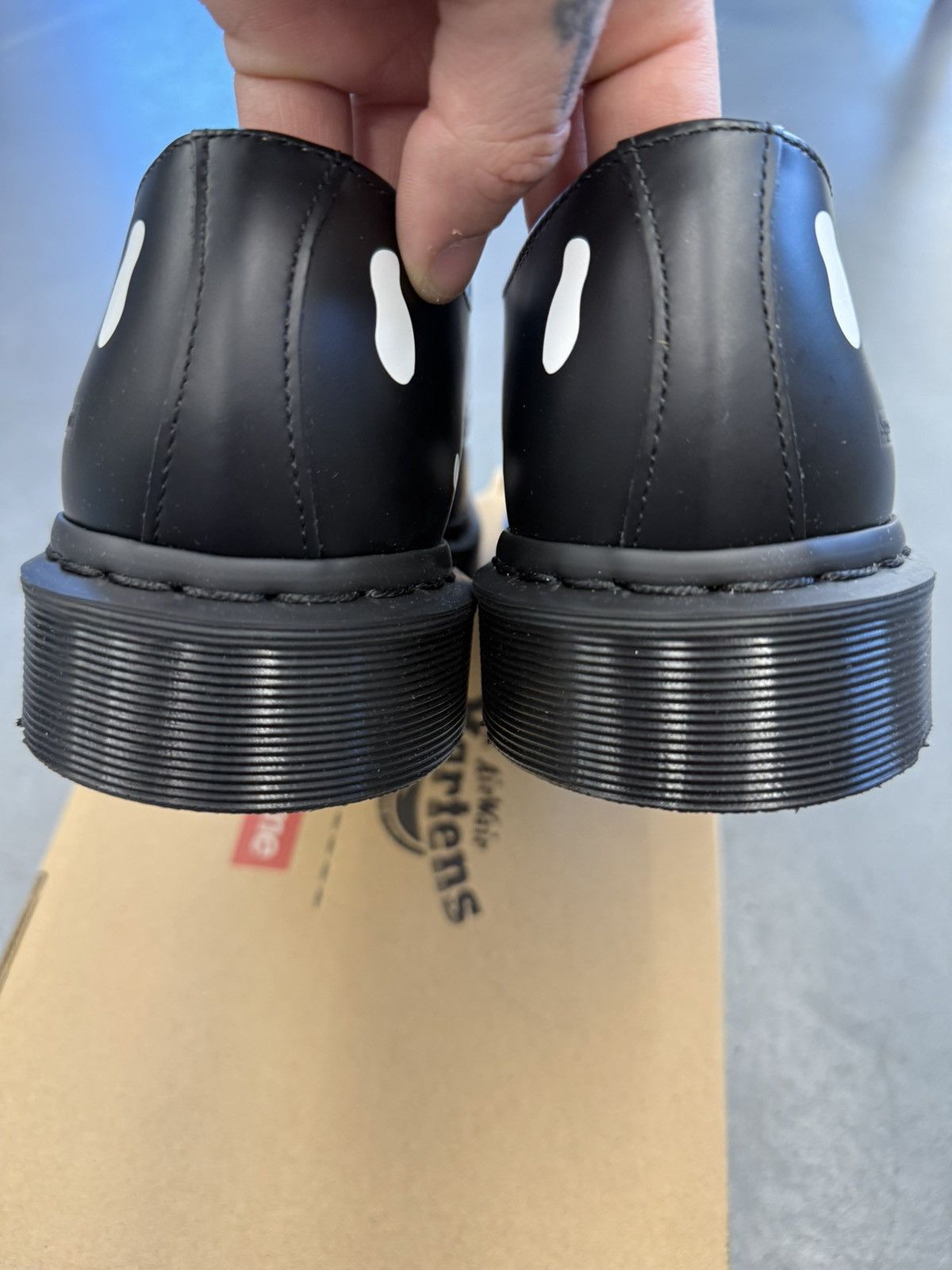 Supreme Dr. Martens 1461 3-Eye Shoes Supreme Skull Black White Size US 9 / EU 42 - 7 Thumbnail