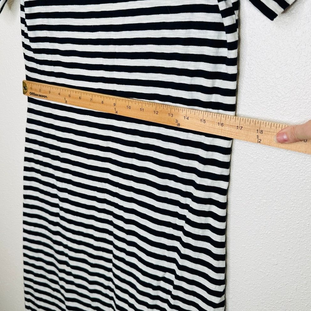 Boden Boden Ivory & Black Stripe Short Sleeve T-Shirt Dress 6 L Size M / US 6-8 / IT 42-44 - 12 Thumbnail