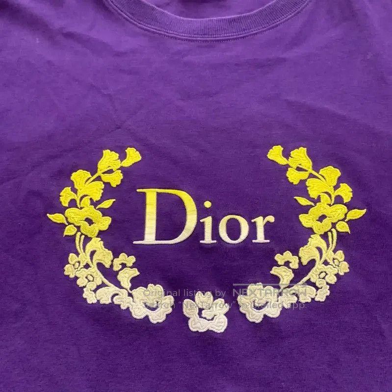 Dior Dior Purple Cotton Women's T. Size L / US 10 / IT 46 - 8 Thumbnail
