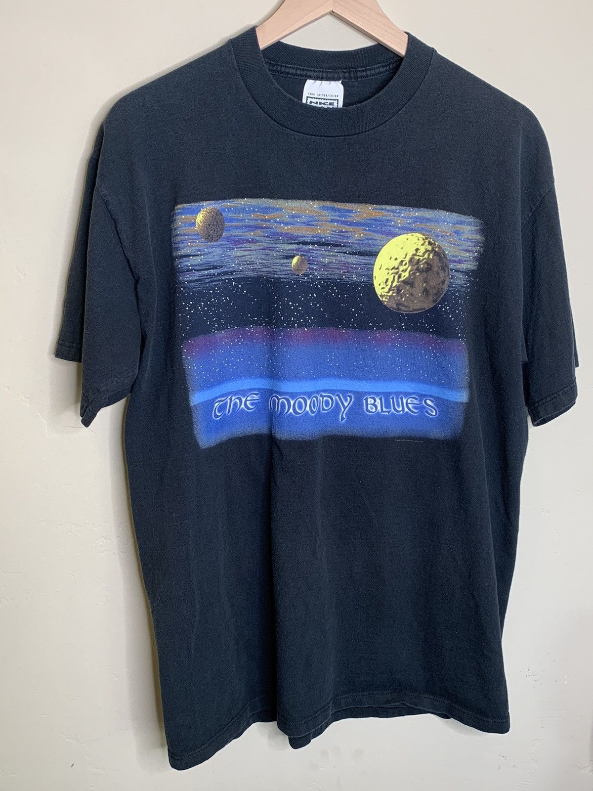image of Band Tees x Made In USA Vintage 1998 The Moody Blues Tour Usa-Made T-Shirt L in Black/Blue/White (S