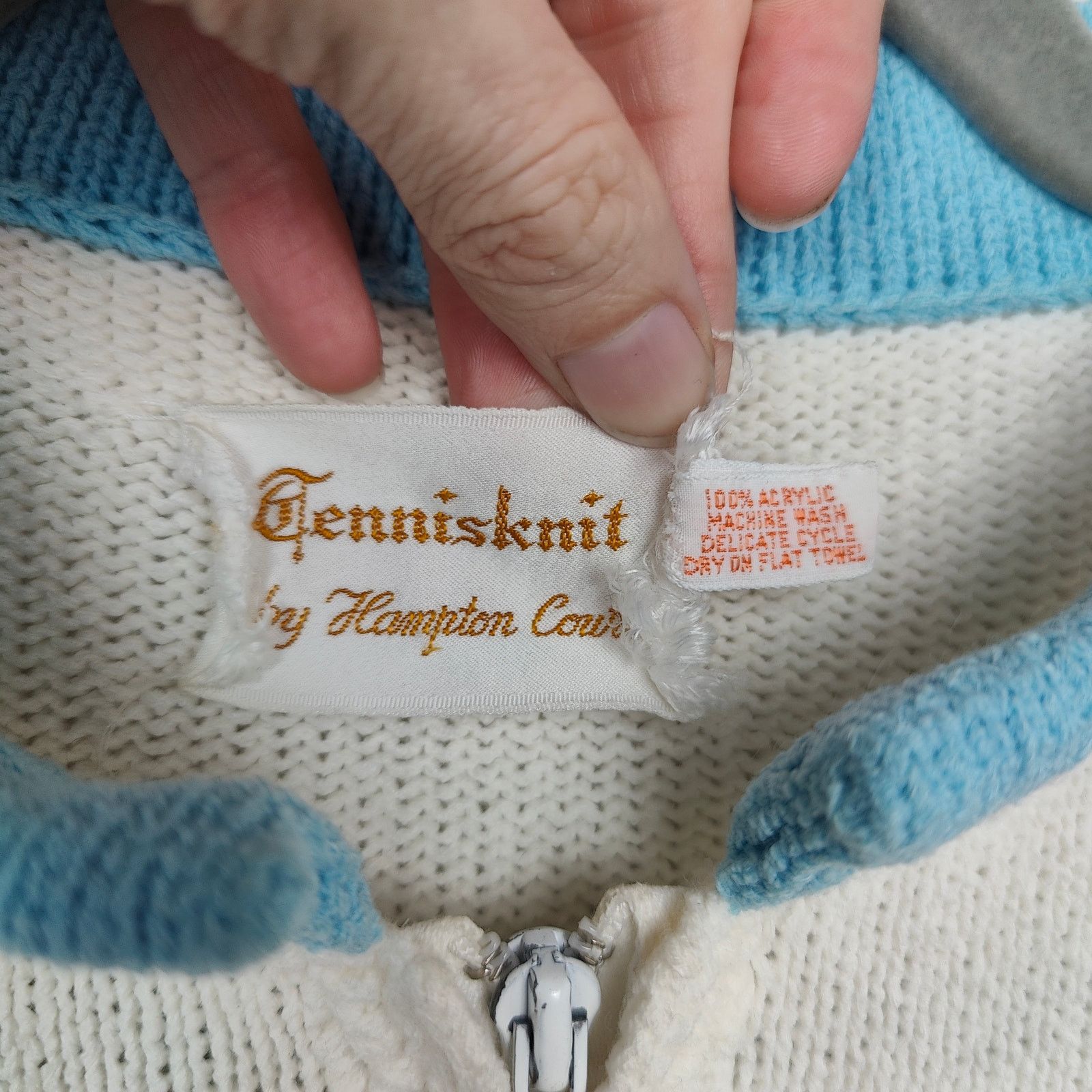 Other Vintage Tennisknit by Hampton Court Cardigan Sweater Medium Size M / US 6-8 / IT 42-44 - 2 Thumbnail
