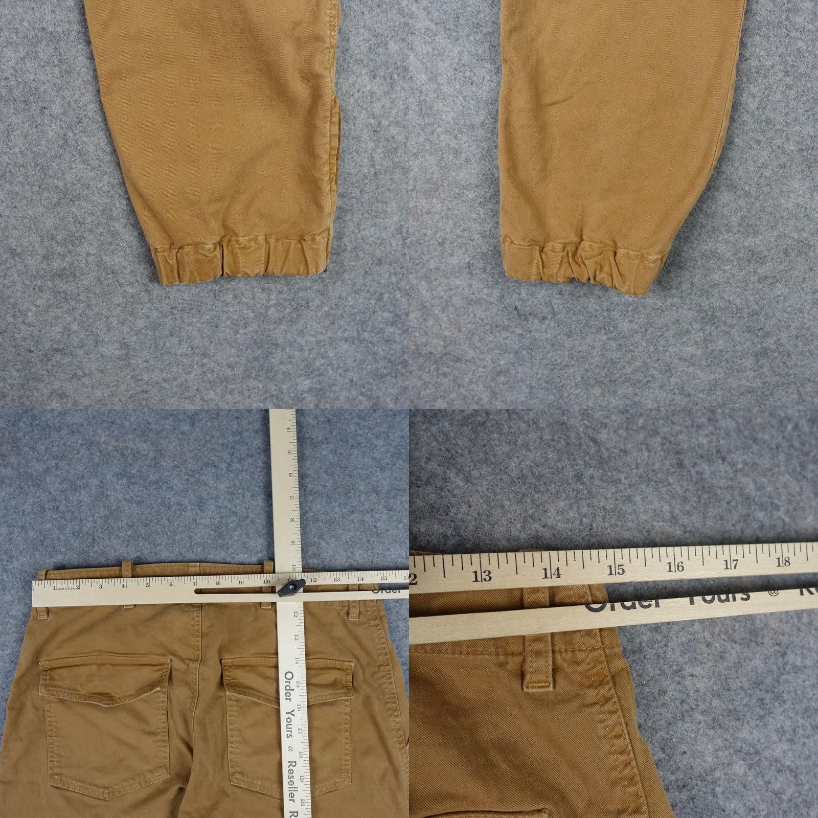 Nili Lotan Nili Lotan Pants Womens 4 Brown Twill Jogger Ankle Zip Cuffed Pockets Casual 80 Size 27" / US 4 / IT 40 - 9 Thumbnail