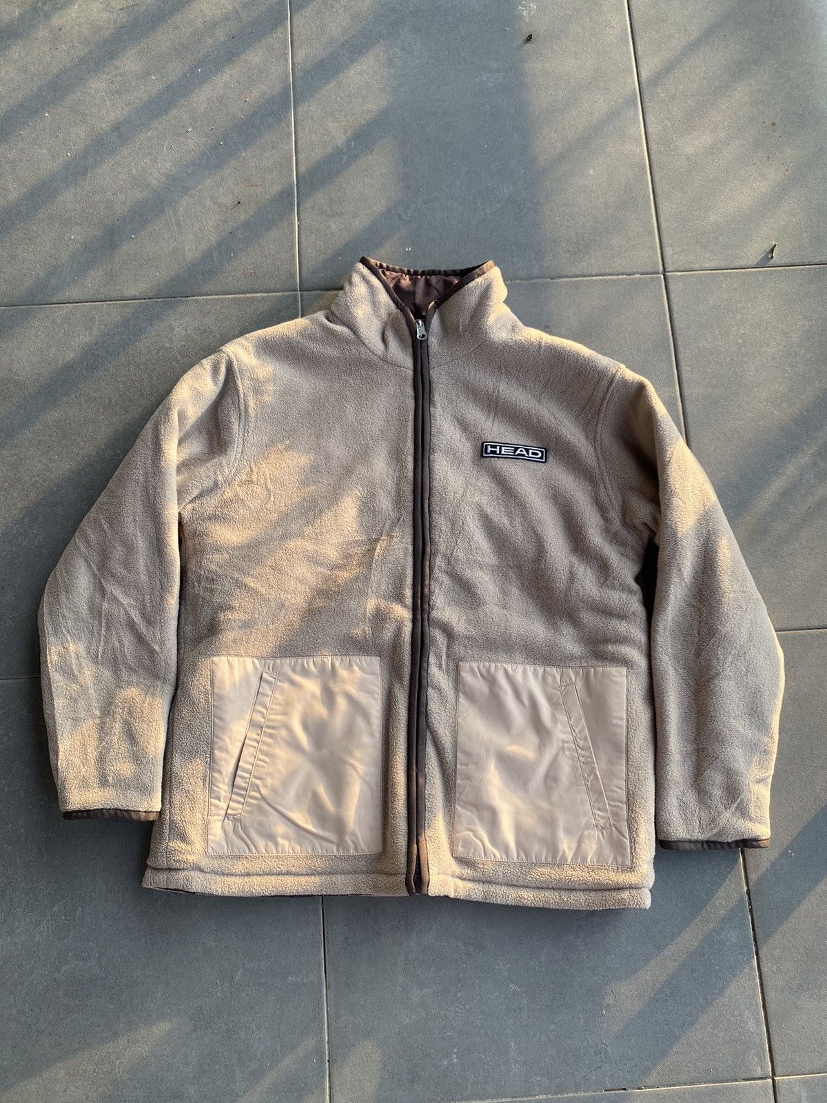 Vintage Fleece Reversible Jacket Brand Head