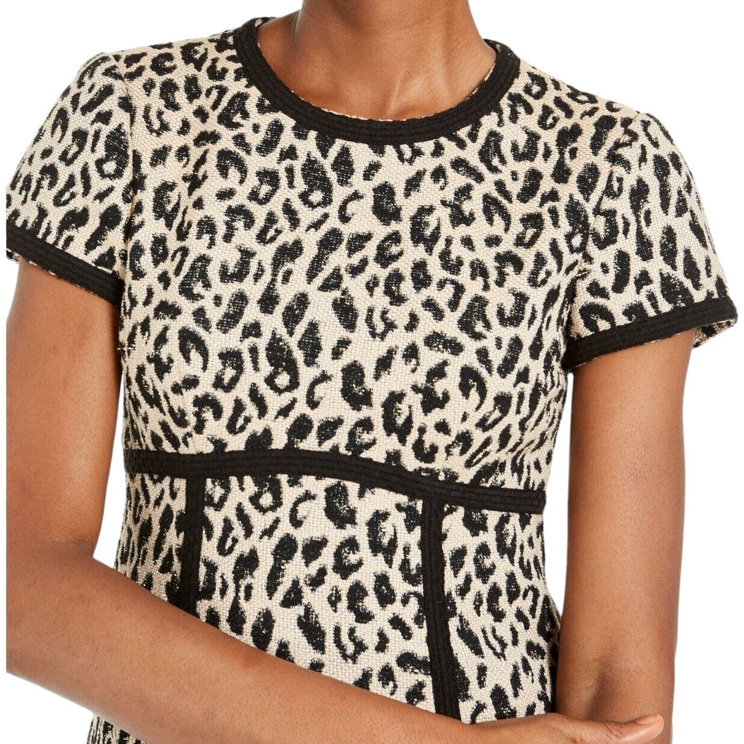 Nanette Lepore NANETTE LEPORE Leopard-Print Sheath Dress + Jacket Set, US0 Size XS / US 0-2 / IT 36-38 - 11 Thumbnail