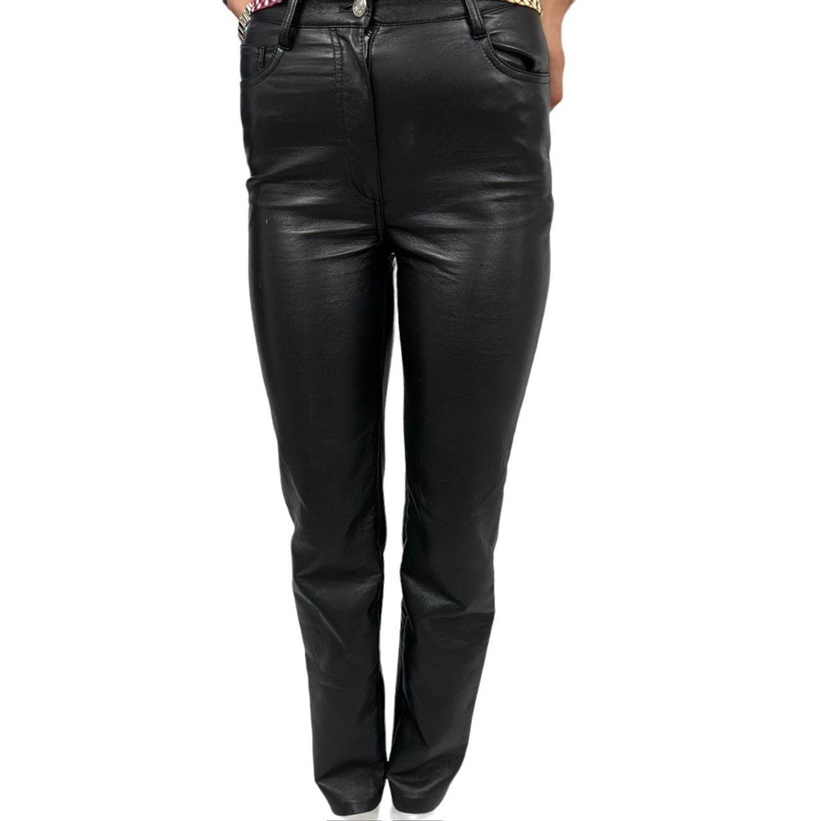 Aritzia Womens wilfred faux leather pants front Size 26" / US 2 / IT 38 - 5 Thumbnail