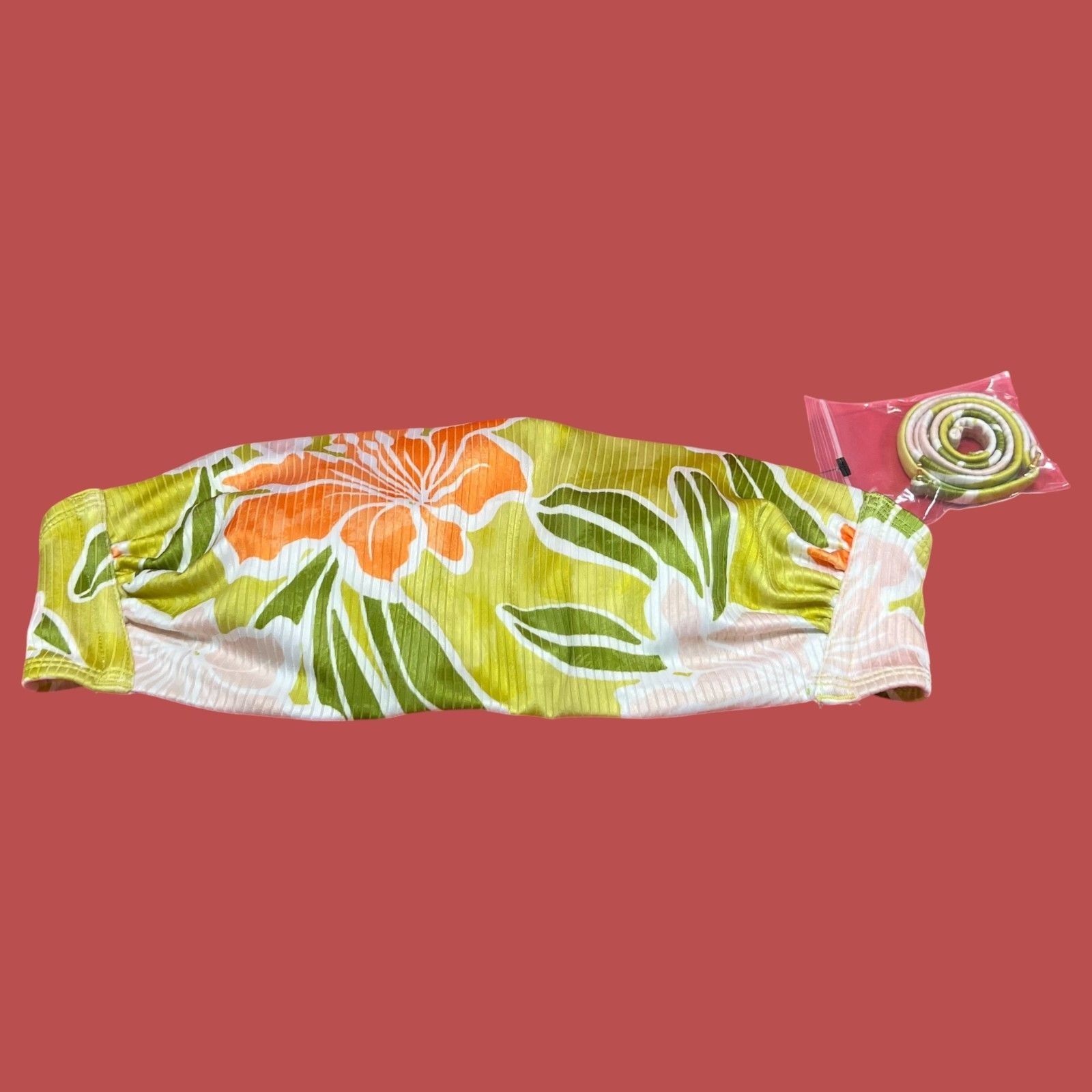 Other Shade & Shore - Women's Ribbed Hidden Underwire Bandeau Biki Size ONE SIZE - 5 Thumbnail