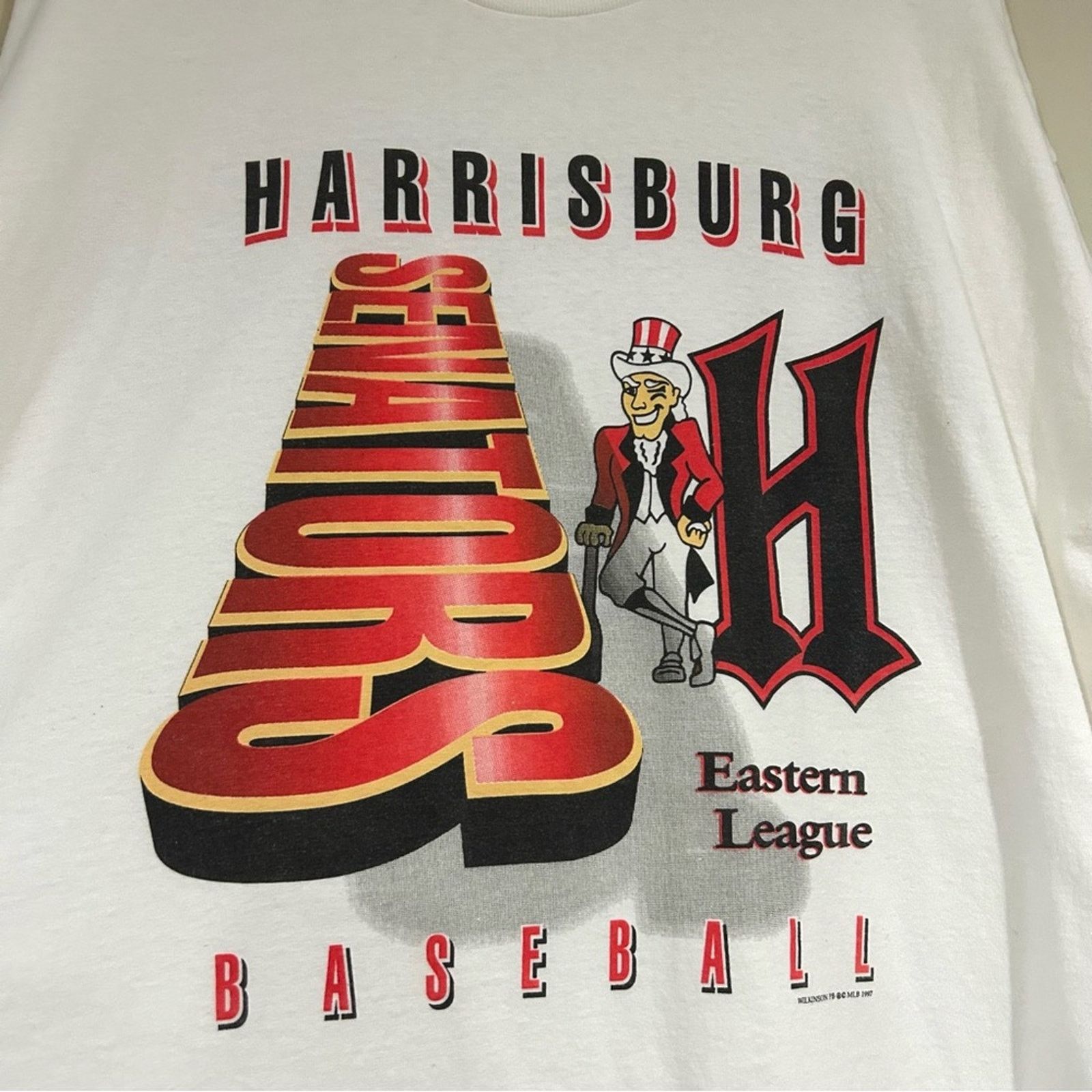 Delta Vintage 1997 Harrisburg Senators Baseball Shirt Size US XL / EU 56 / 4 - 2 Thumbnail