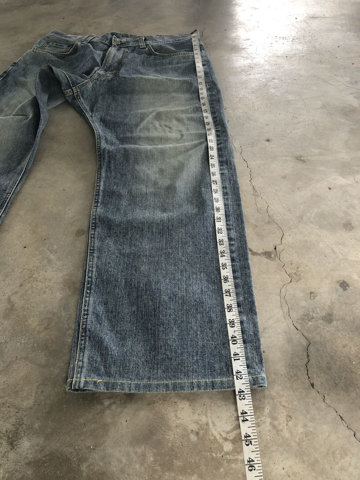 Edwin Vintage Edwin BAGGY Jeans Rusty Faded Denim Pants Size US 37 - 6 Thumbnail