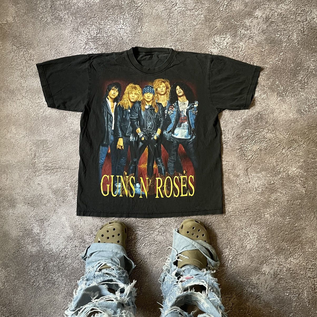 Vintage Vintage 00s Guns N Roses Band Graphic Tee Grunge Tapered M Size US M / EU 48-50 / 2 - 1 Thumbnail