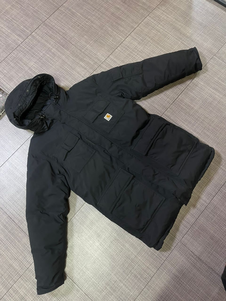 image of Carhartt Carhatt Snorkel Parka in Black, Men's (Size Small)