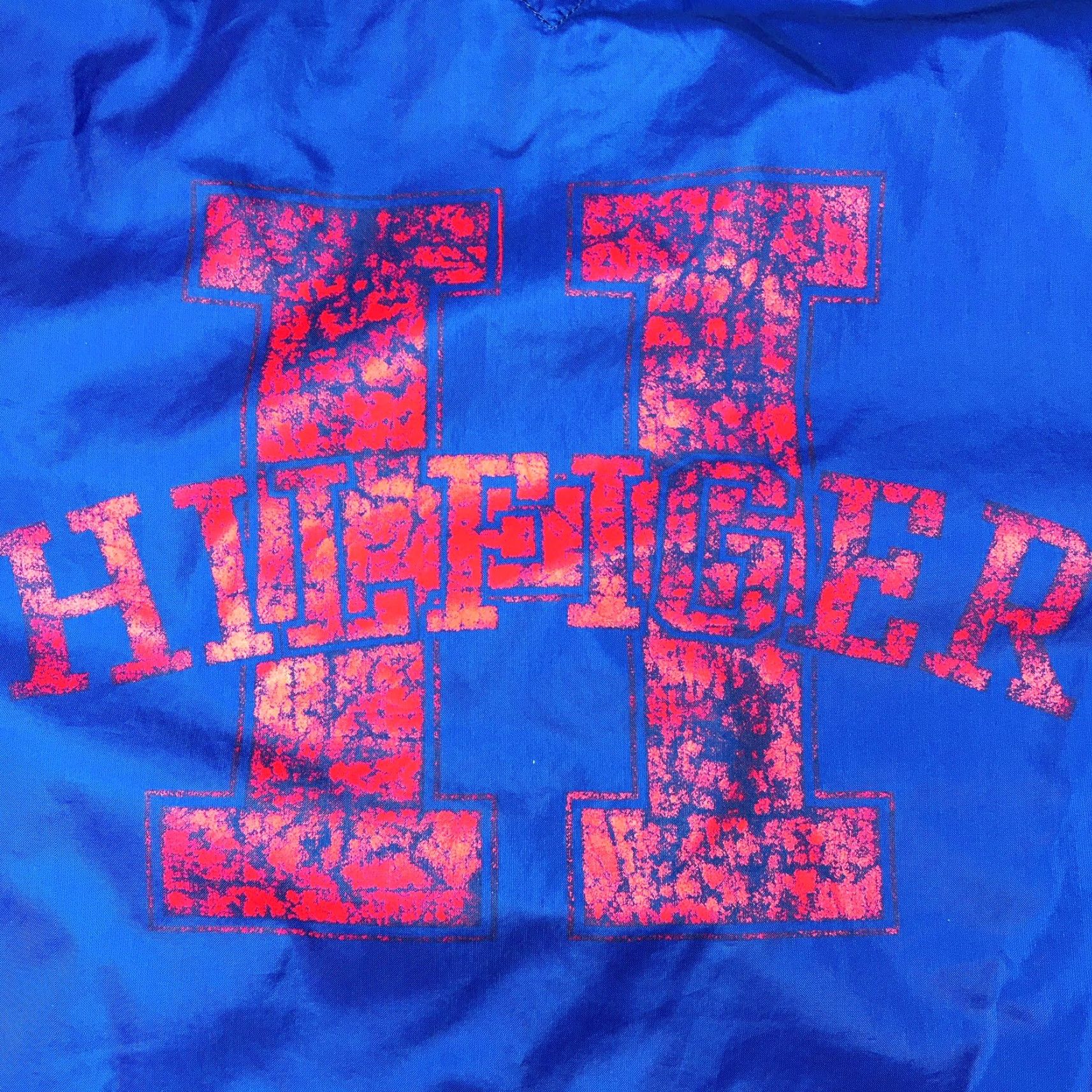 Tommy Hilfiger VINTAGE Tommy Hilfiger Windbreaker Jacket Mens Medium Blue Nylon Zip Full Lightweight Autumn Spring Winter Summer Hiking Walking Golf Size US M / EU 48-50 / 2 - 5 Thumbnail