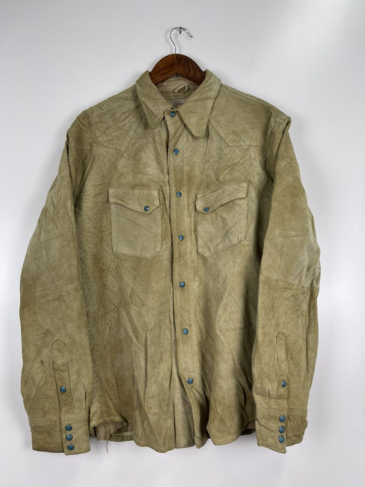 Leather Vintage Leather Western Jacket Size US L / EU 52-54 / 3 - 10 Thumbnail