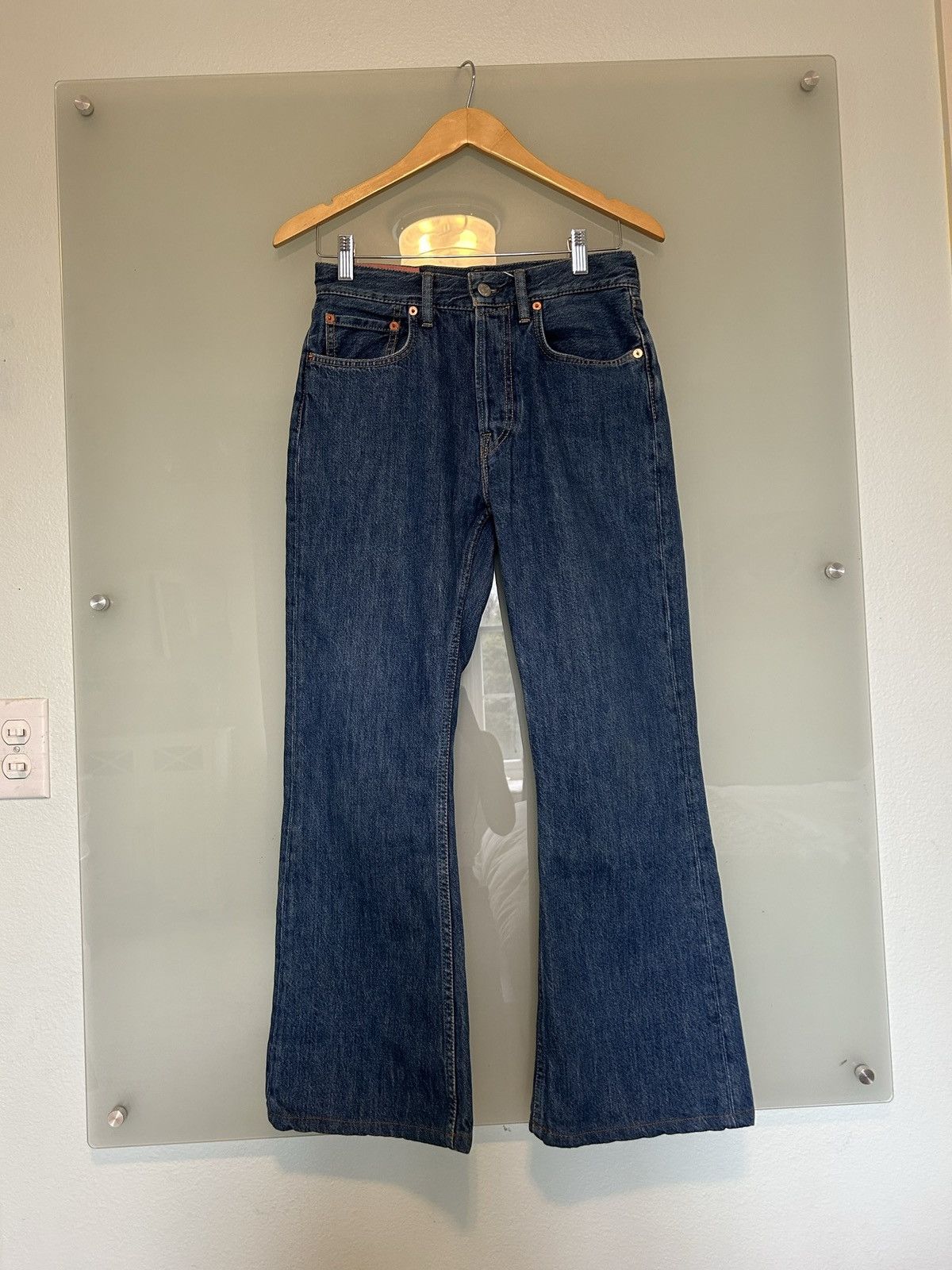 image of Acne Studios 1992M Dark Blue Trash, B00106 Jeans, Men's (Size 29)