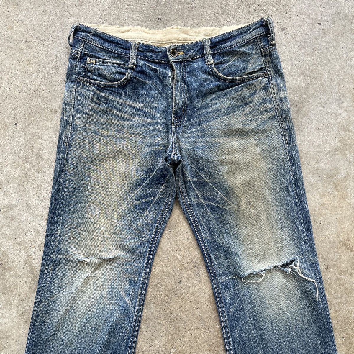 Japanese Brand × Jean × Vintage Vintage Brapper’s Japan Rusty Wash Distressed Jeans Pants Size US 32 / EU 48 - 3 Thumbnail