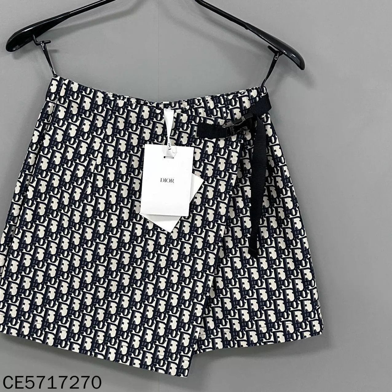 Dior Dior Women's New Blue Oblique Print Culottes 34 Size 25" / US 0 / IT 36 - 1 Thumbnail