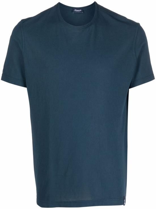 Drumohr DRUMOHR Men T-Shirts DTJ100B 790 Blue Size US XL / EU 56 / 4 - 1 Thumbnail