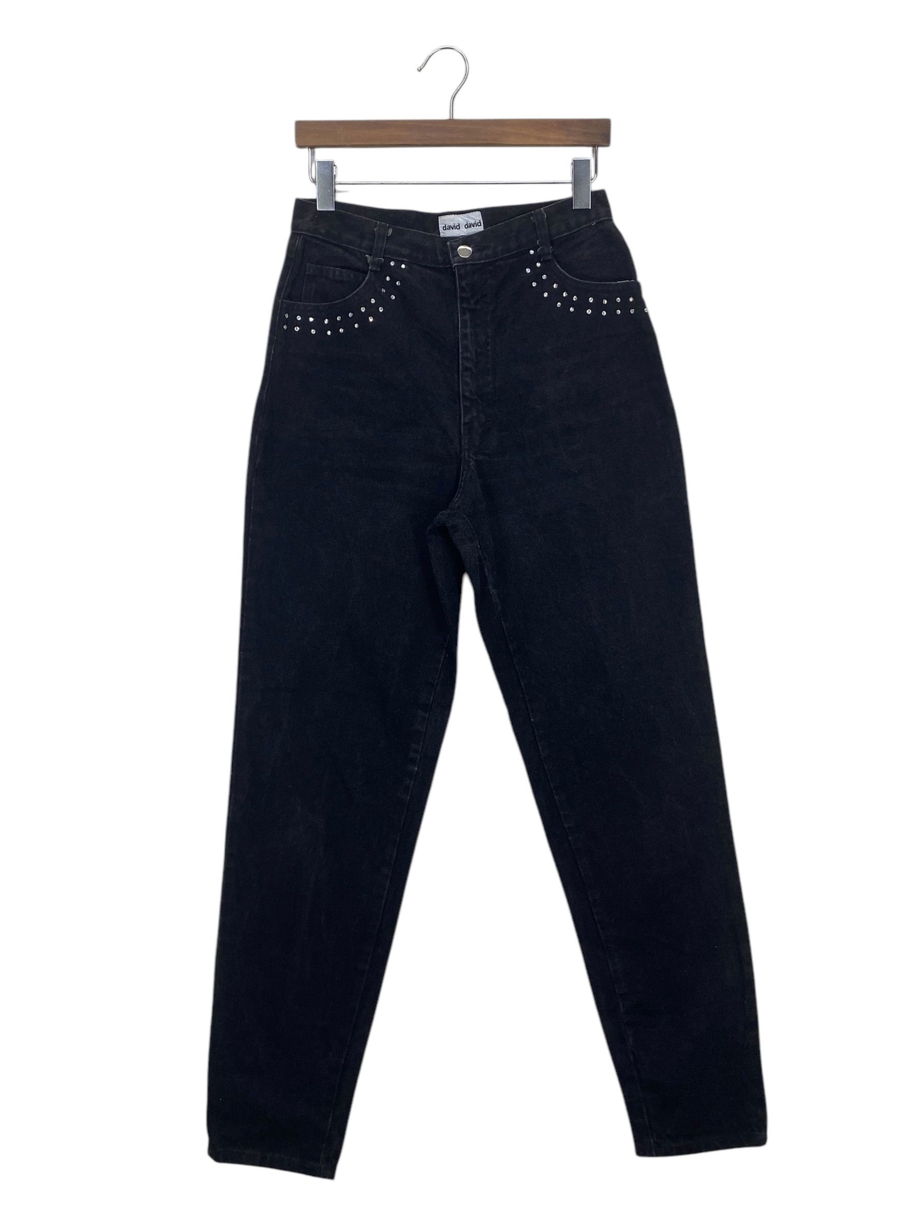 Other David David High Waisted Black Jeans Size 28" / US 6 / IT 42 - 4 Thumbnail