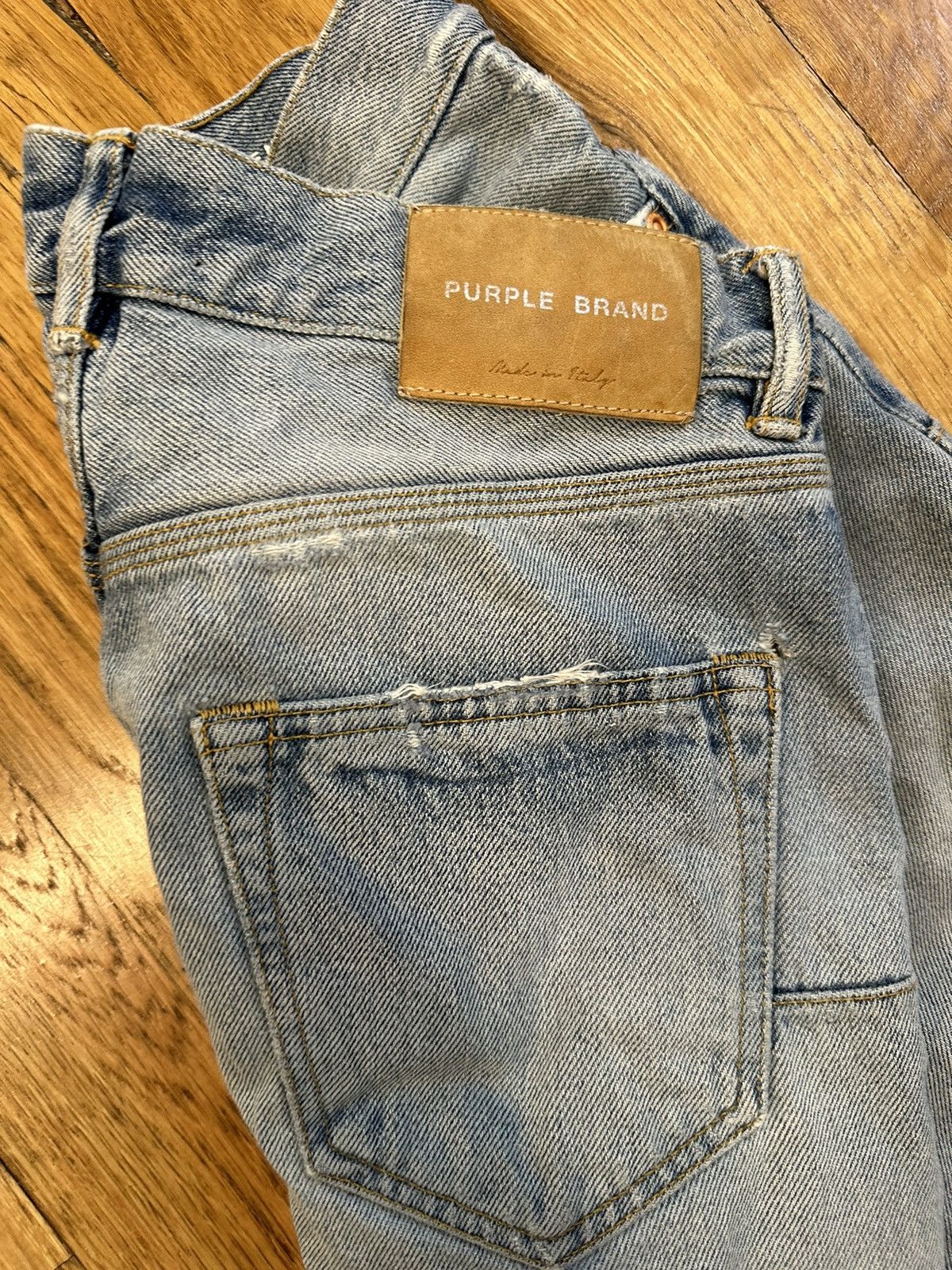 Purple Brand Purple Brand Limited Edition Knee Rip Blue Jeans Size 30 Size US 30 / EU 46 - 5 Thumbnail