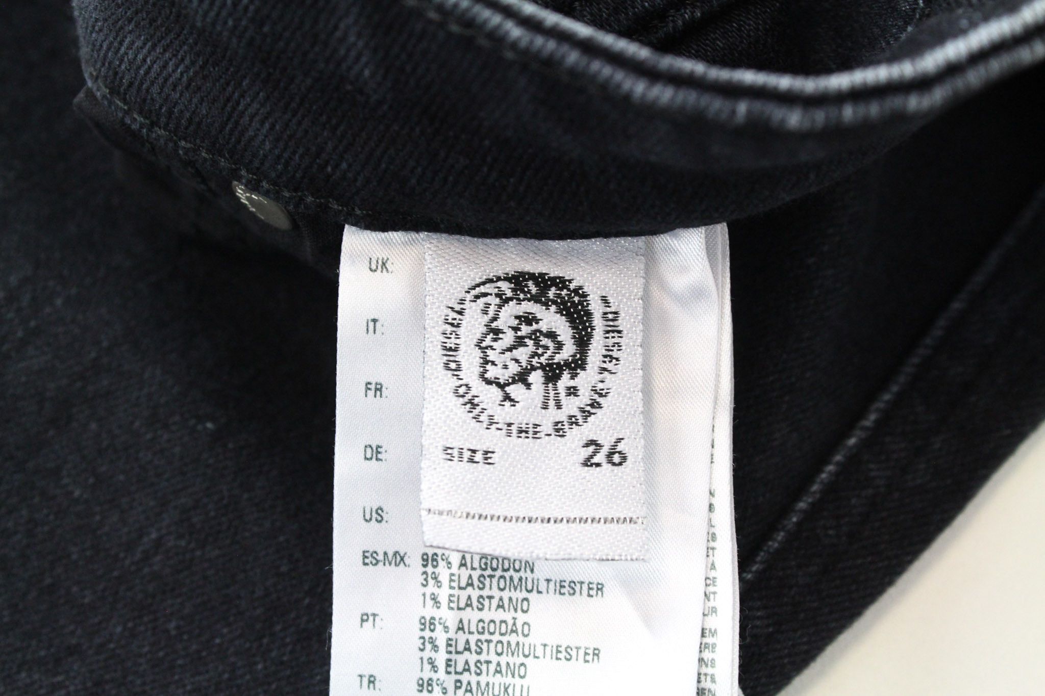 Diesel BABHILA 084NX W26/L30 Dark Blue Stretch Jeans 71397 Size 26" / US 2 / IT 38 - 7 Thumbnail