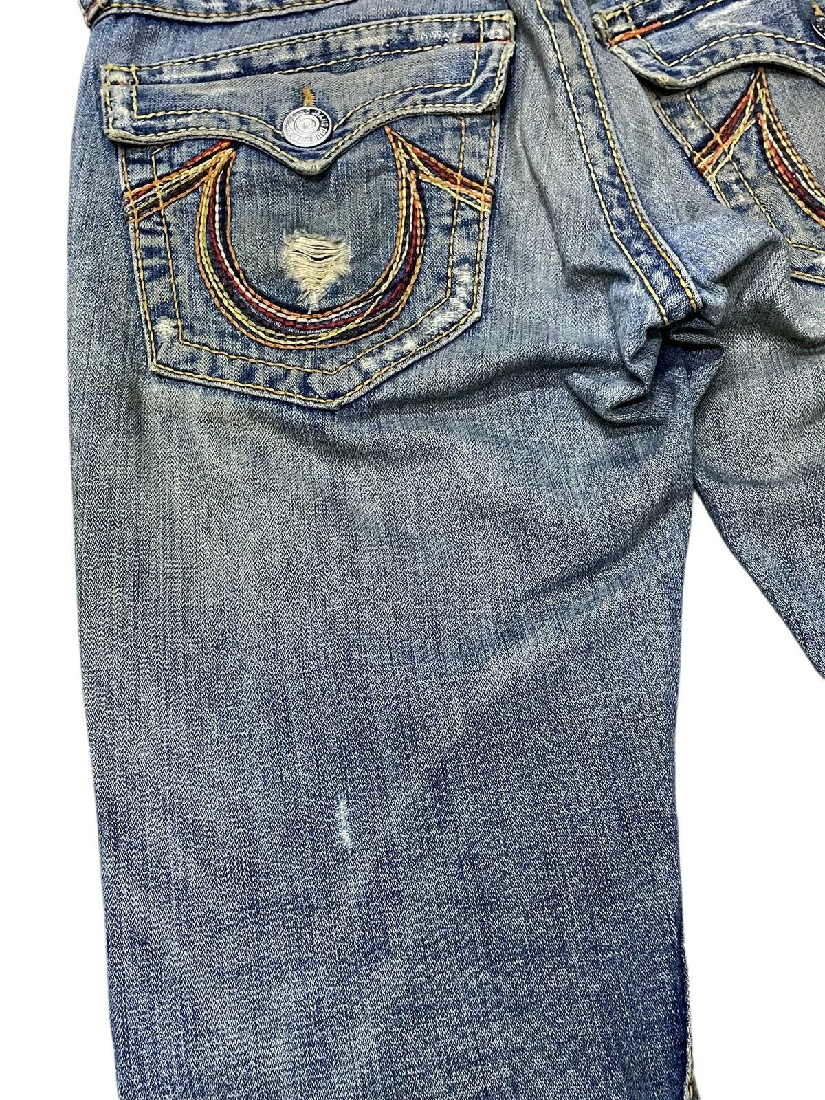 Hysteric Glamour × True Religion True Religion Rainbow Joey Heavy Stitched Distressed Jeans Size US 32 / EU 48 - 20 Thumbnail