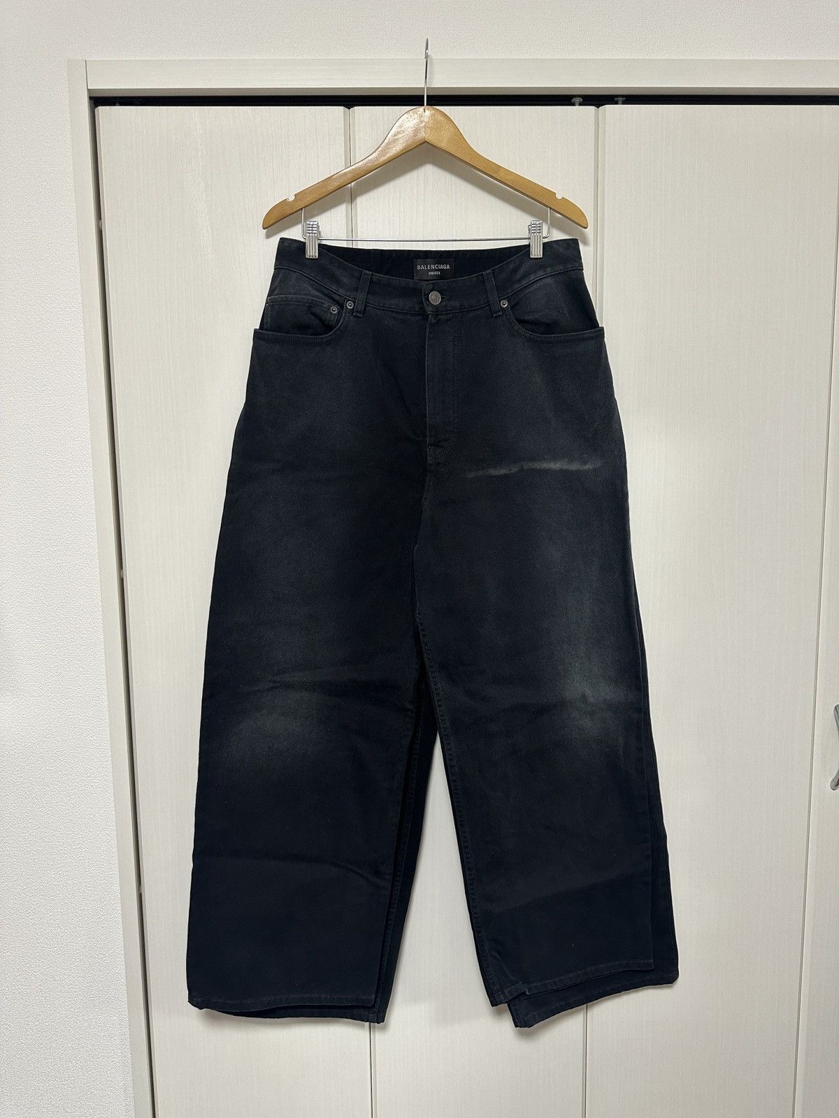Balenciaga Sunbleached Double Leg Denim - Soft Left Hand Denim Size US 32 / EU 48 - 3 Thumbnail