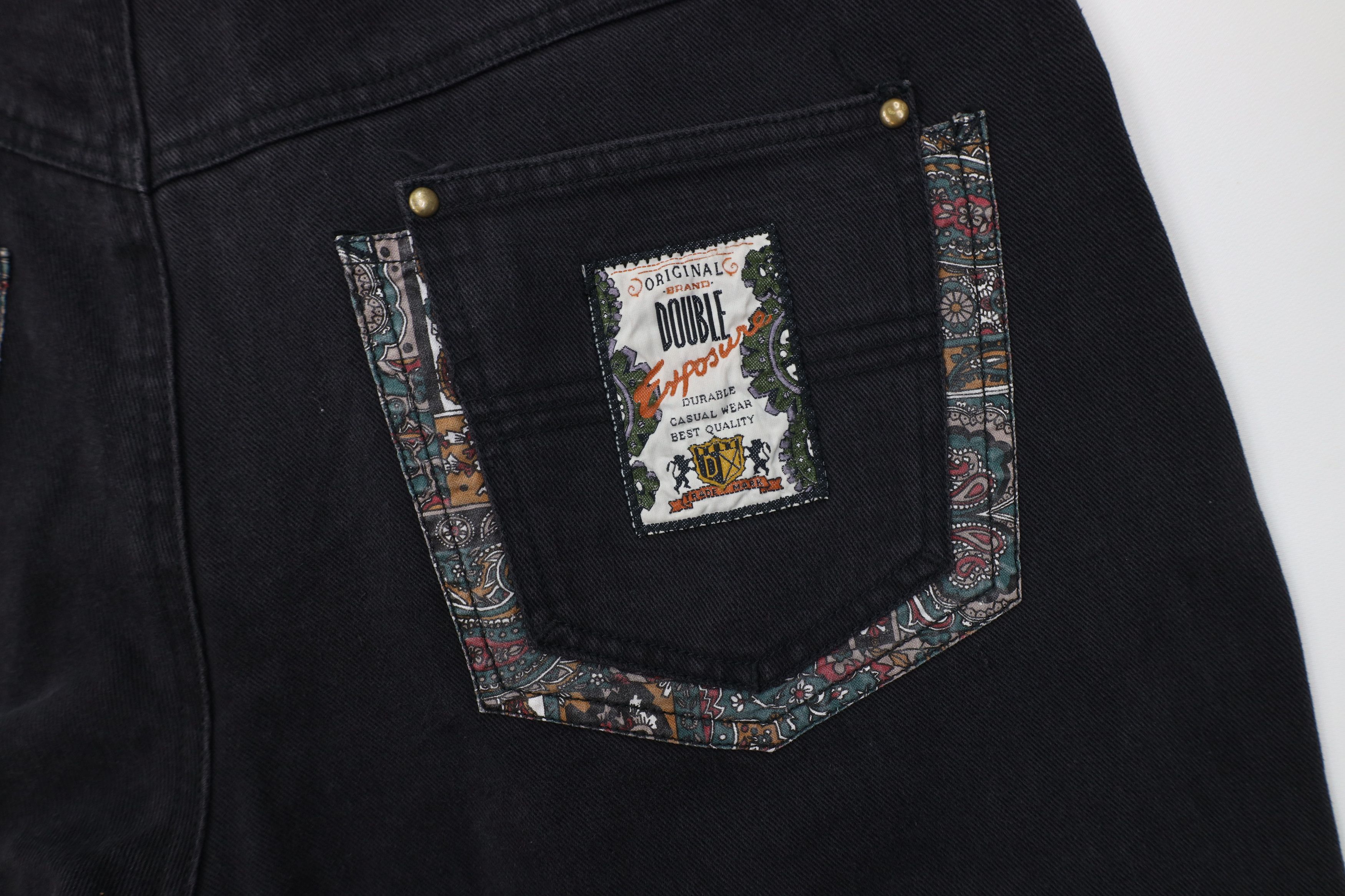 Deadstock Vintage 90s Streetwear Flip Cuff Baggy Fit Jeans