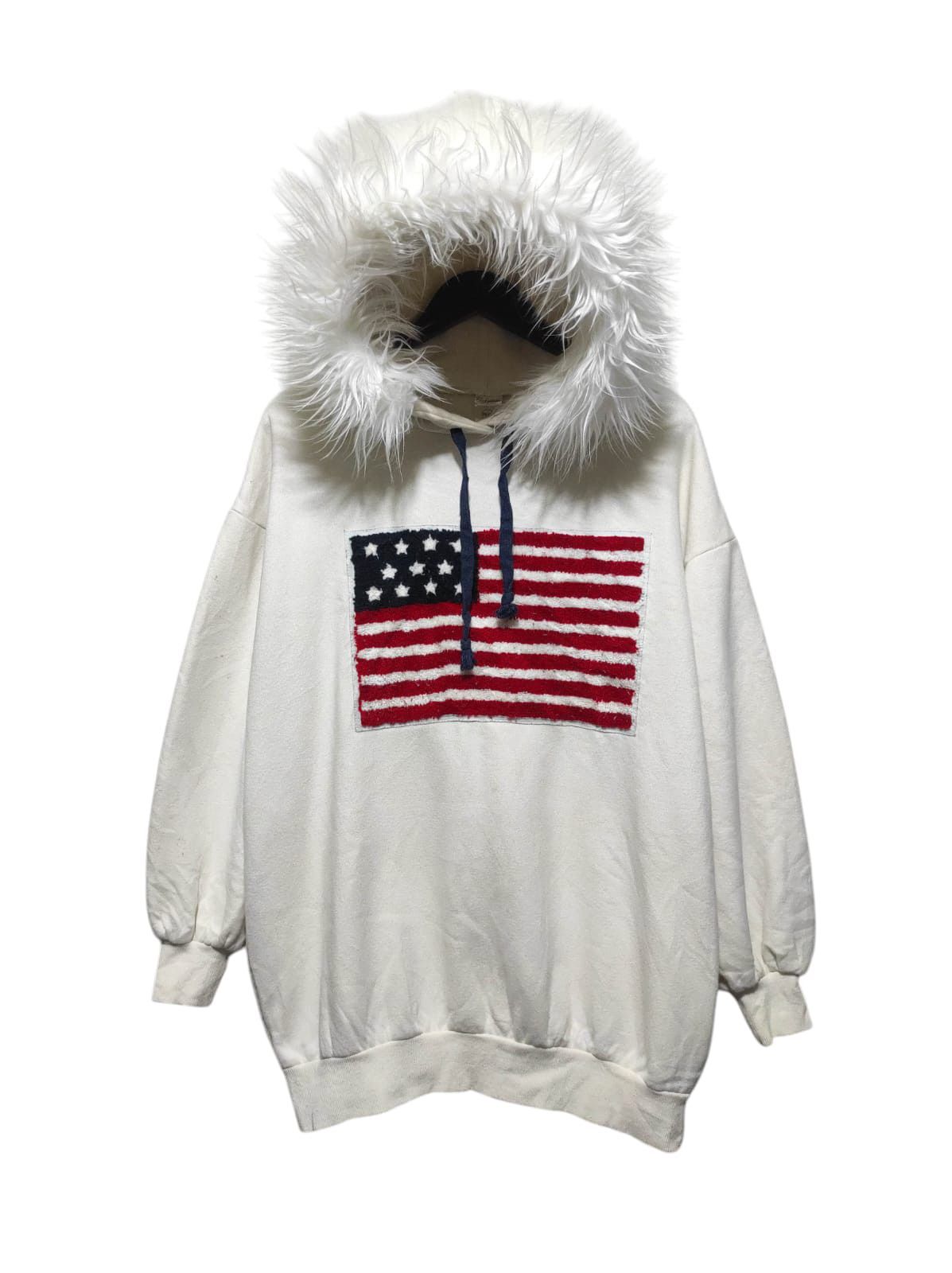 Hysteric Glamour USA Flag Fur Hoodie LGB style white Size US L / EU 52-54 / 3 - 1 Thumbnail
