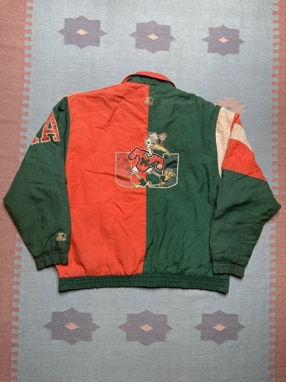 Starter × Vintage university of Miami hurricanes puffer jacket starter NCAA XL Size US XL / EU 56 / 4 - 1 Thumbnail