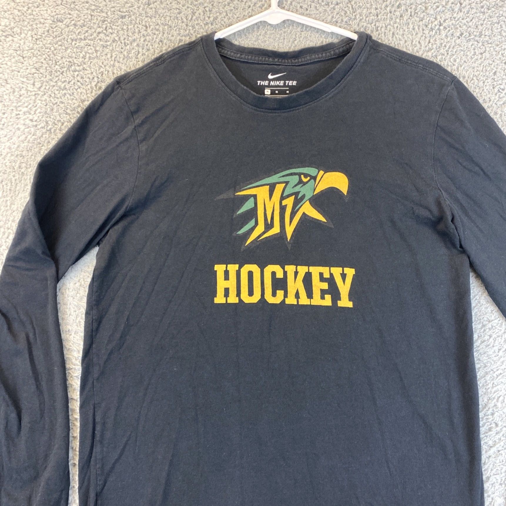 Nike NIKE Men's Hockey Long Sleeve T-Shirt M Black 70-12 Size US M / EU 48-50 / 2 - 2 Thumbnail