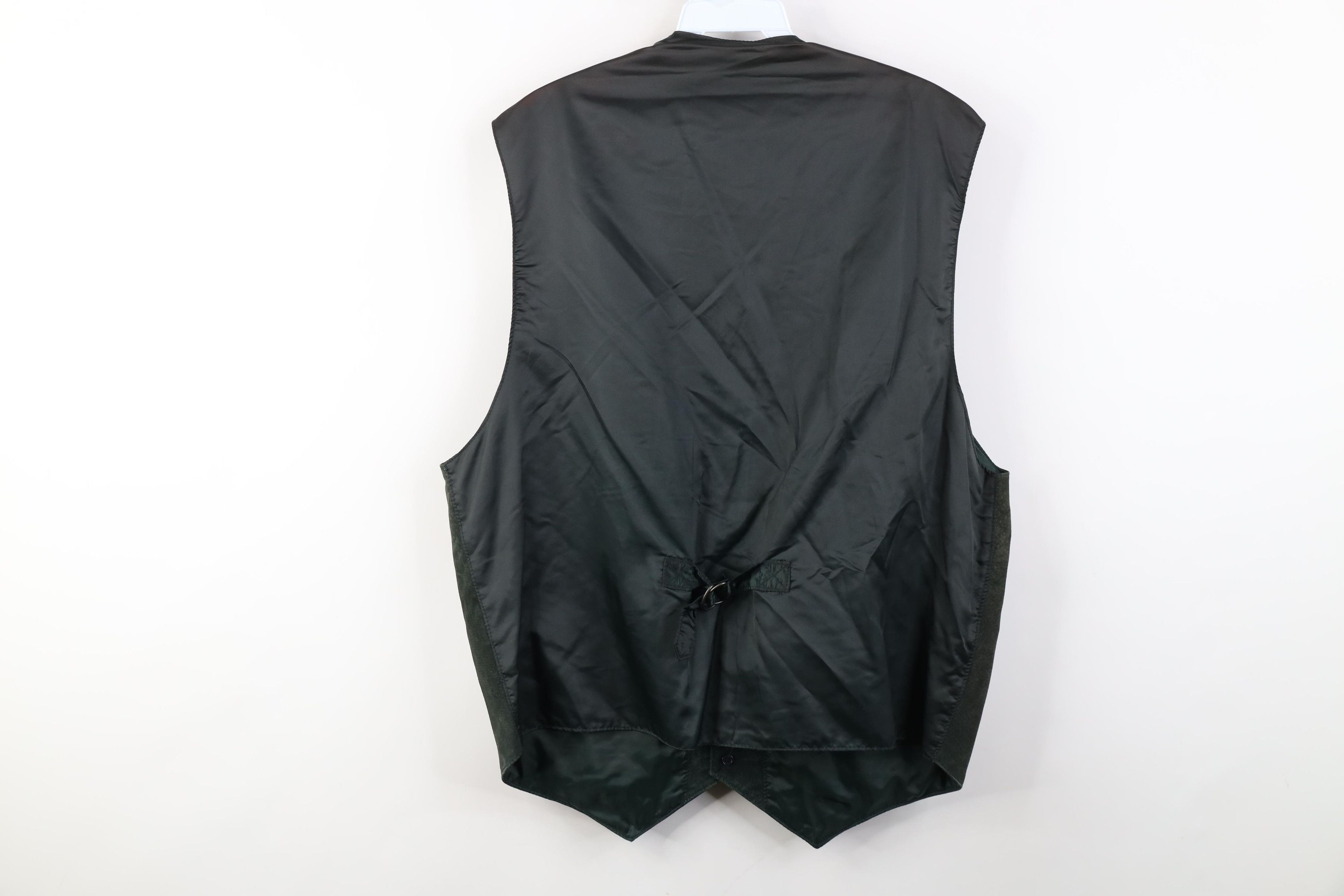 Vintage Vintage 90s Streetwear Suede Leather Buckle Back Vest Jacket Size US L / EU 52-54 / 3 - 15 Thumbnail