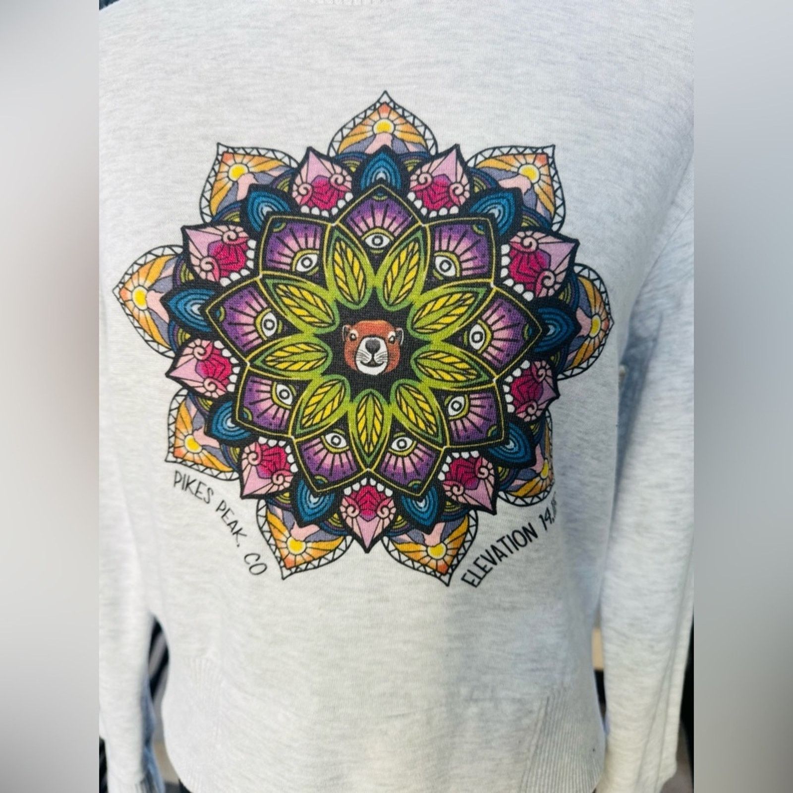 Other New Gray Mandala Graphic Sweatshirt size S Size S / US 4 / IT 40 - 2 Thumbnail