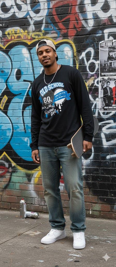 Japanese Brand e34 ill's Japanese Brand old schools hip hop dope oreo Size US L / EU 52-54 / 3 - 1 Thumbnail