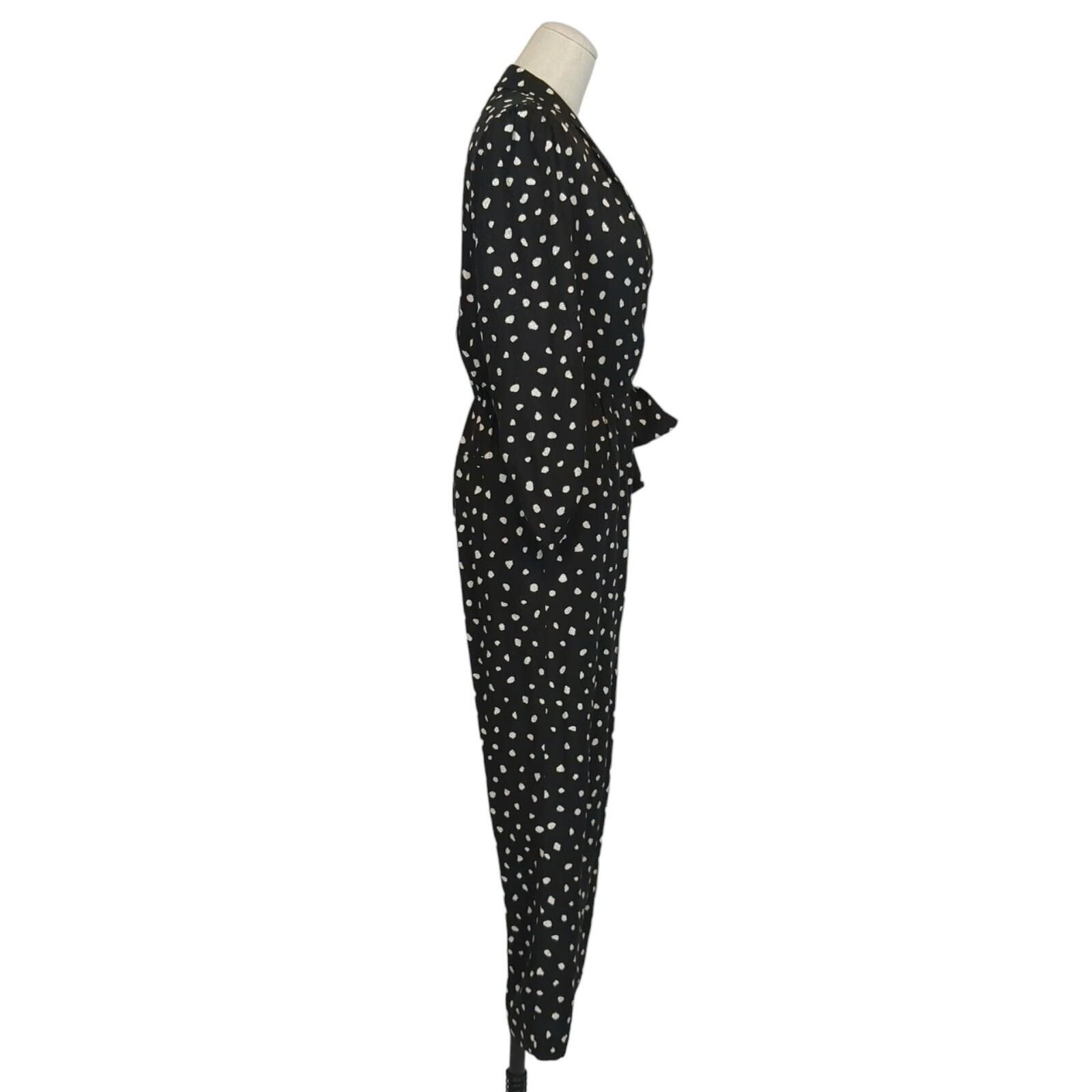 Rebecca Taylor Rebecca Taylor Nova Dot Jacquard Silk Blend Jumpsuit 2 Size 26" / US 2 / IT 38 - 6 Thumbnail