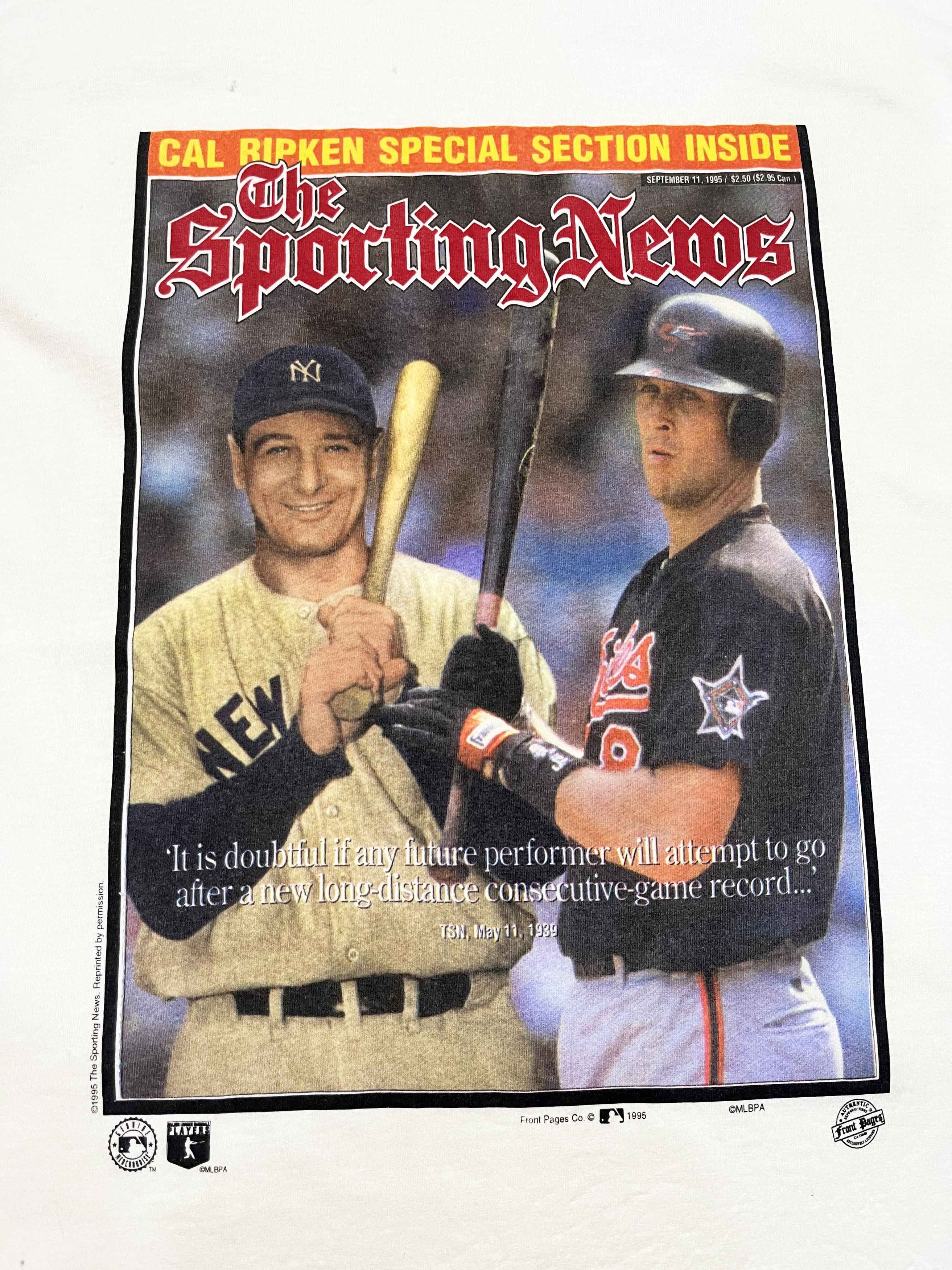 MLB Vintage Front Pages 1995 MLB Cal Ripken Orioles T-Shirt Size US L / EU 52-54 / 3 - 2 Thumbnail