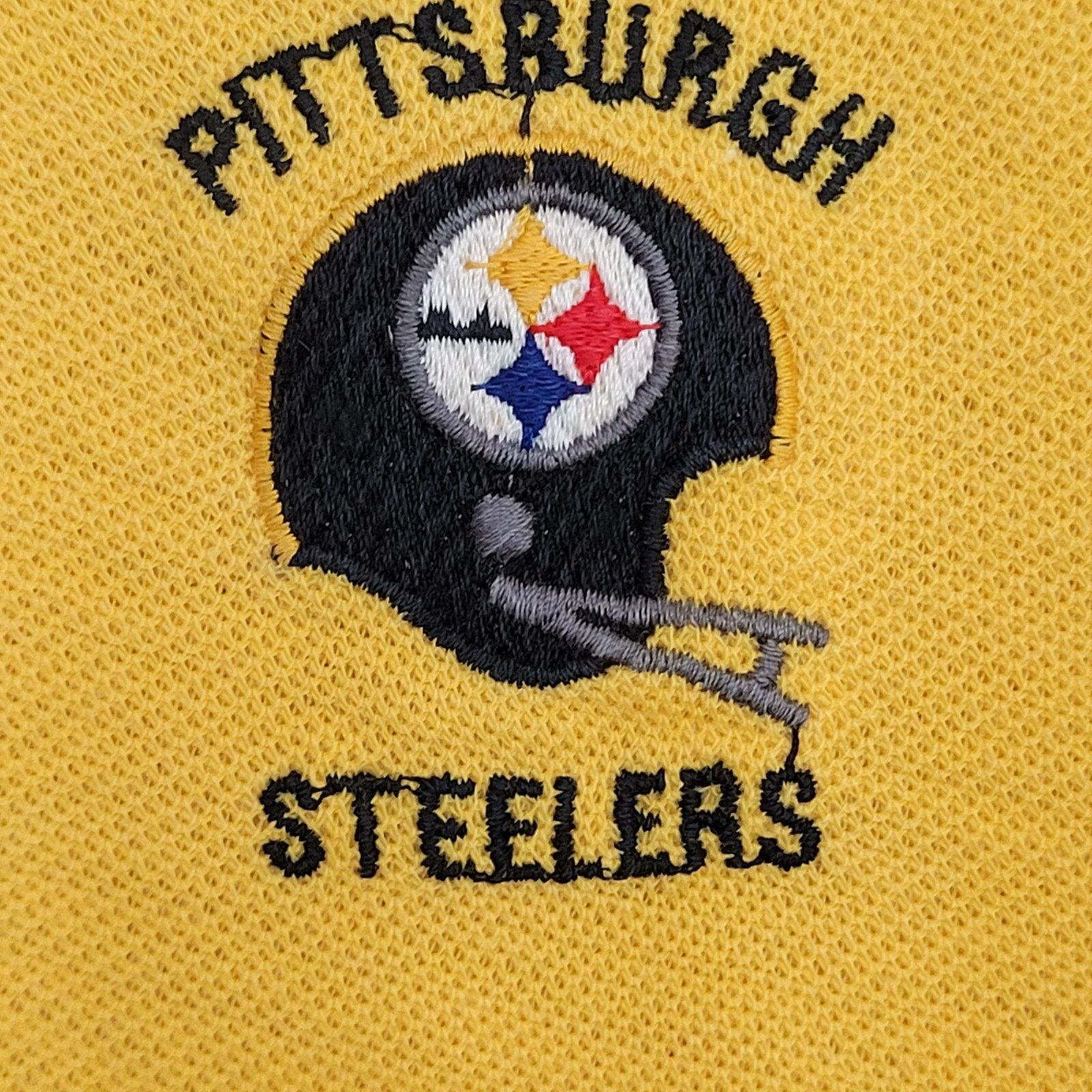 Logo 7 Vintage 60s Pittsburgh Steelers Polo Shirt Large 21x25 Crop Size US L / EU 52-54 / 3 - 13 Thumbnail