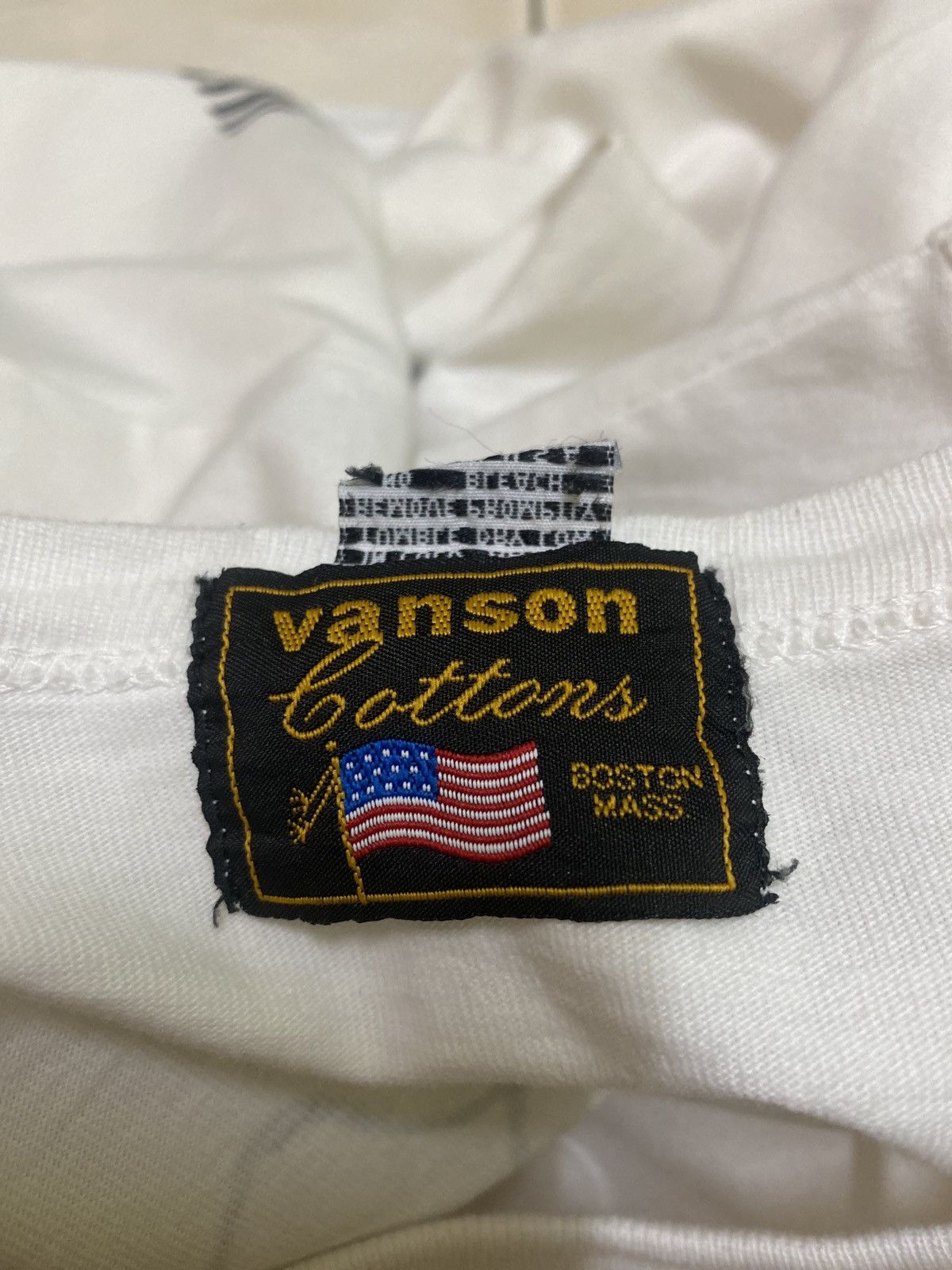 Vanson Leathers VANSON LEATHERS MASSACHUSETTS POCKET TEE Size US M / EU 48-50 / 2 - 9 Thumbnail