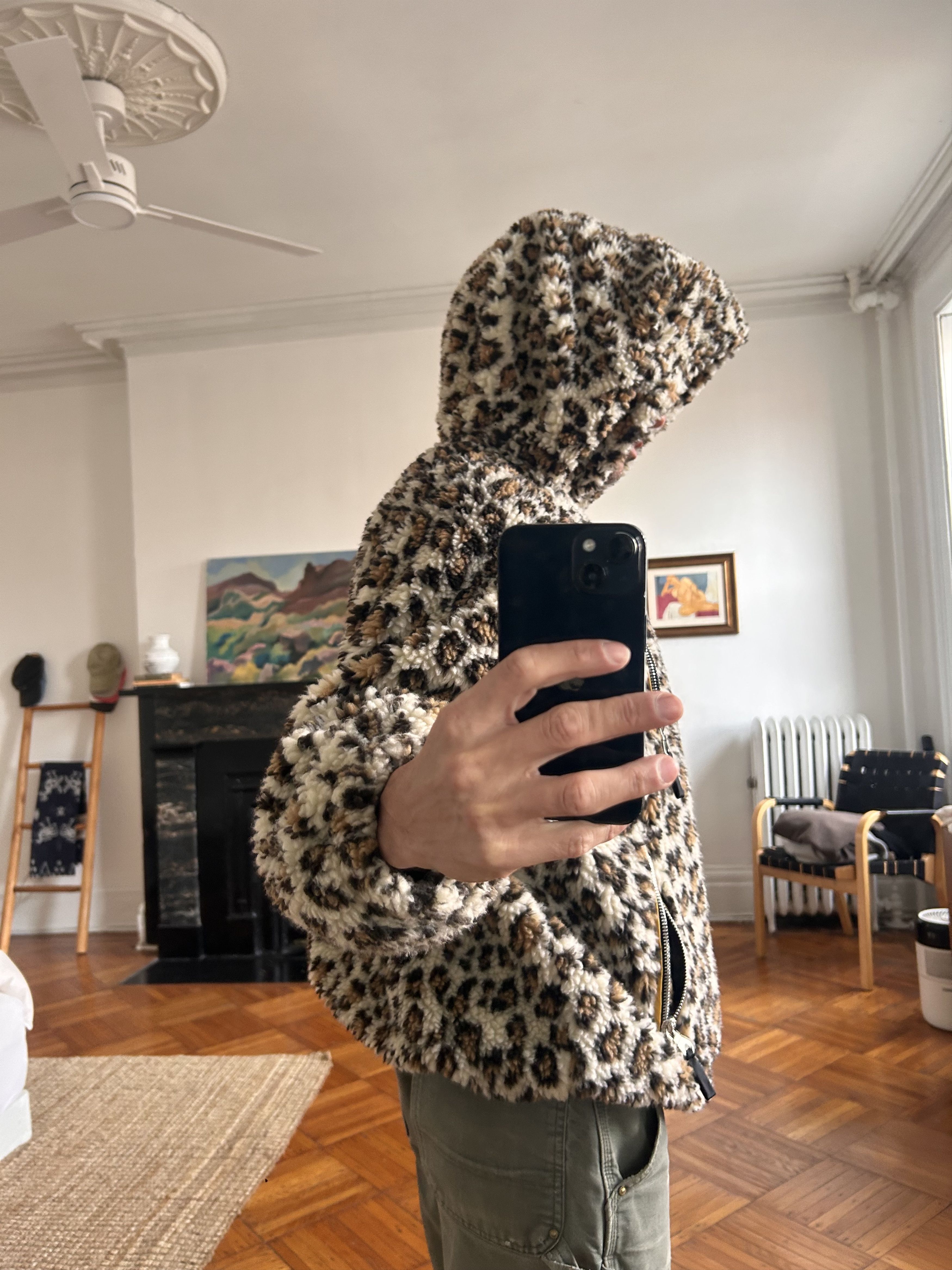 Miu Miu Miu Miu Fleece Jacket, Sz 38 - Animal Leopard Print Size XS / US 0-2 / IT 36-38 - 10 Thumbnail