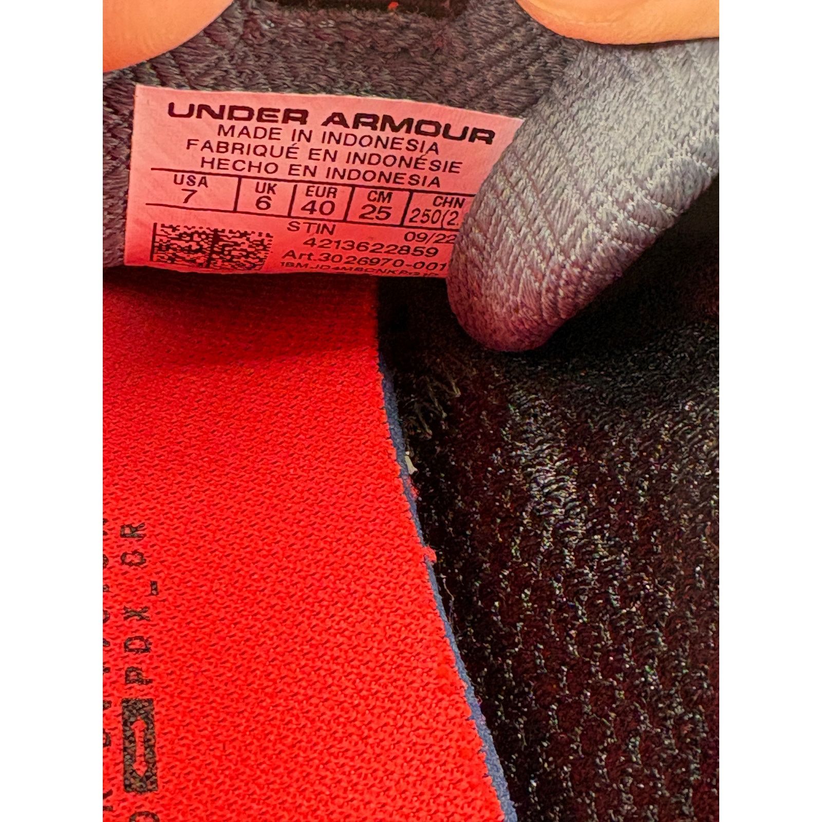 Under Armour Under Armour HOVR Fade 2 Golf Shoes Cleats Mens 7 Black Red Size US 7 / EU 40 - 8 Thumbnail