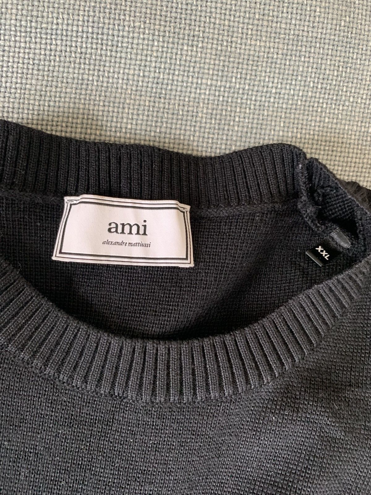 AMI AMI PARIS Heart Knit Crew Sweater Size US XXL / EU 58 / 5 - 3 Thumbnail