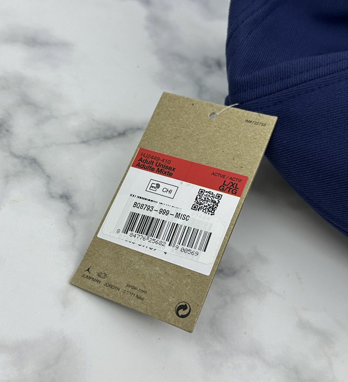 Jordan Brand NWT Nike Air Jordan Rise Cap Hat 1984 Script Logo Size L/XL Size 36 - 7 Thumbnail