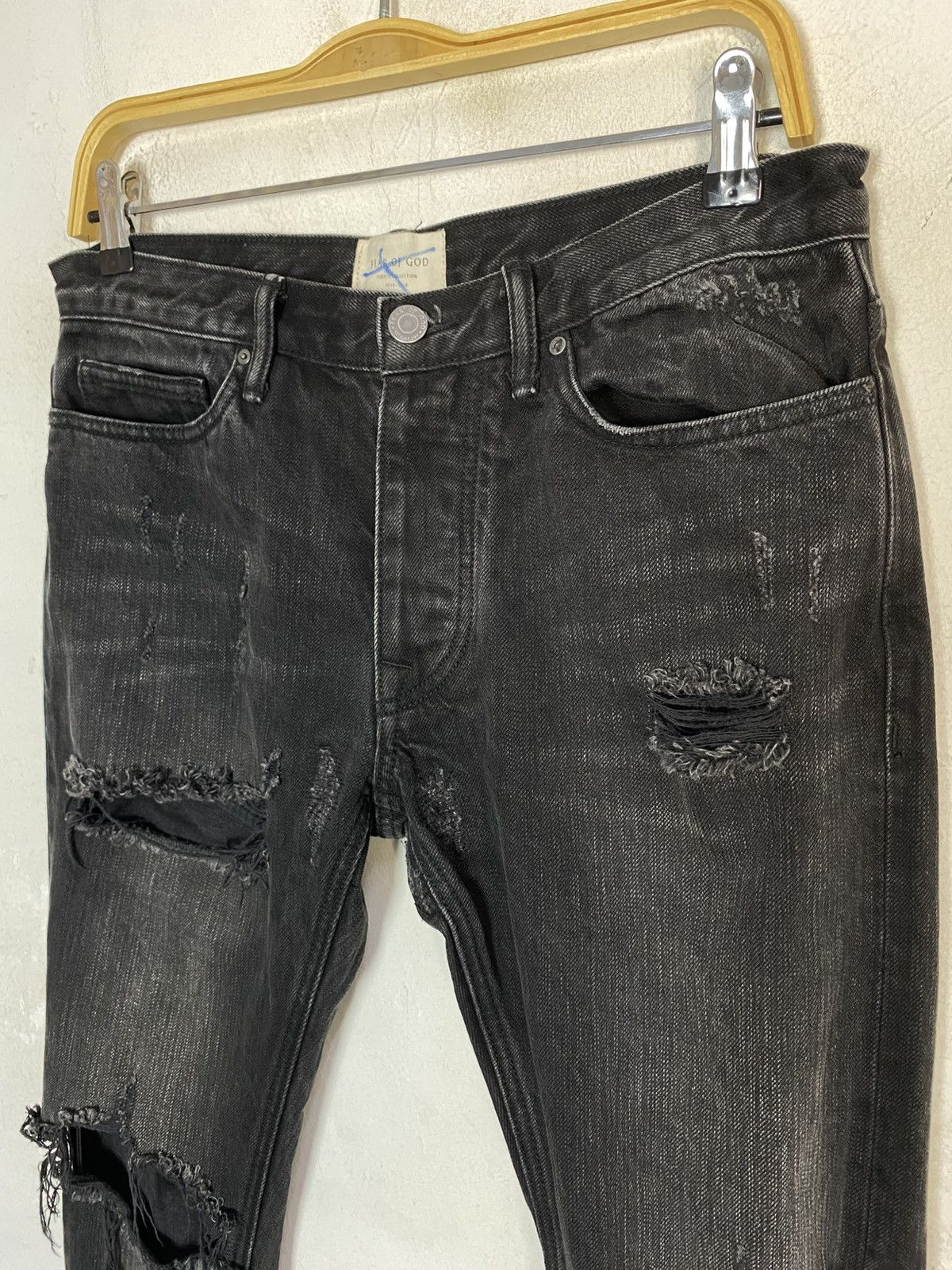 Fear of God Hype Fear Of God Fourth Collection Distressed Denim Selvedge Size US 32 / EU 48 - 5 Thumbnail